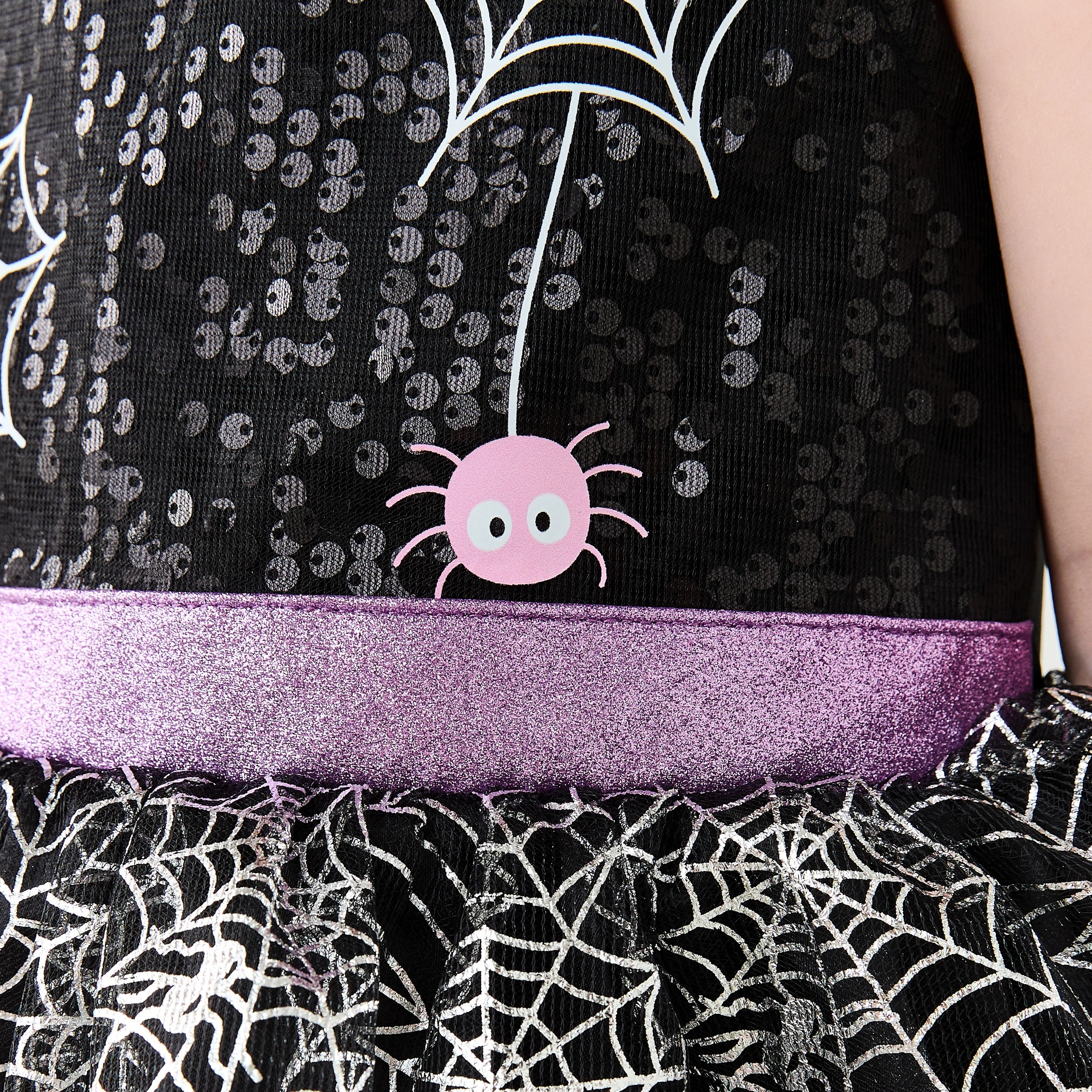 6 2 Piece Rainbow Spider Witch Costume - Ages 2-3, 6 of 10