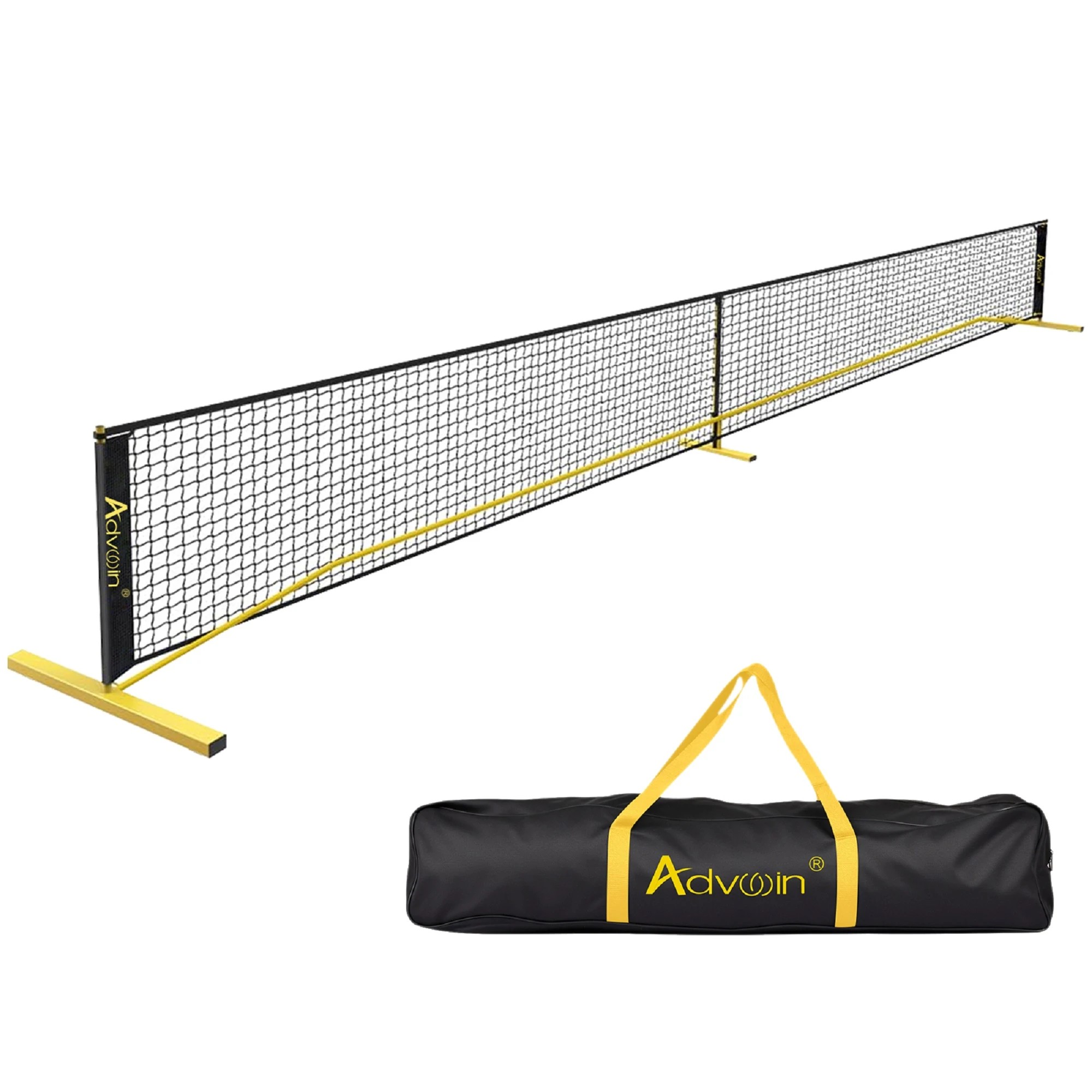 1 Advwin 6.7M Pickleball Net with Carry Bag - Black, 1 of 8