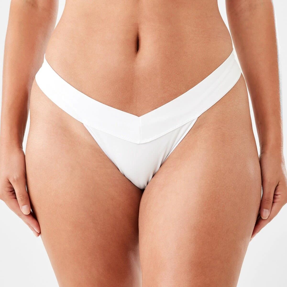 3 3 Pack V-Front Seamfree G-string Briefs WHITE PACK, 3 of 5