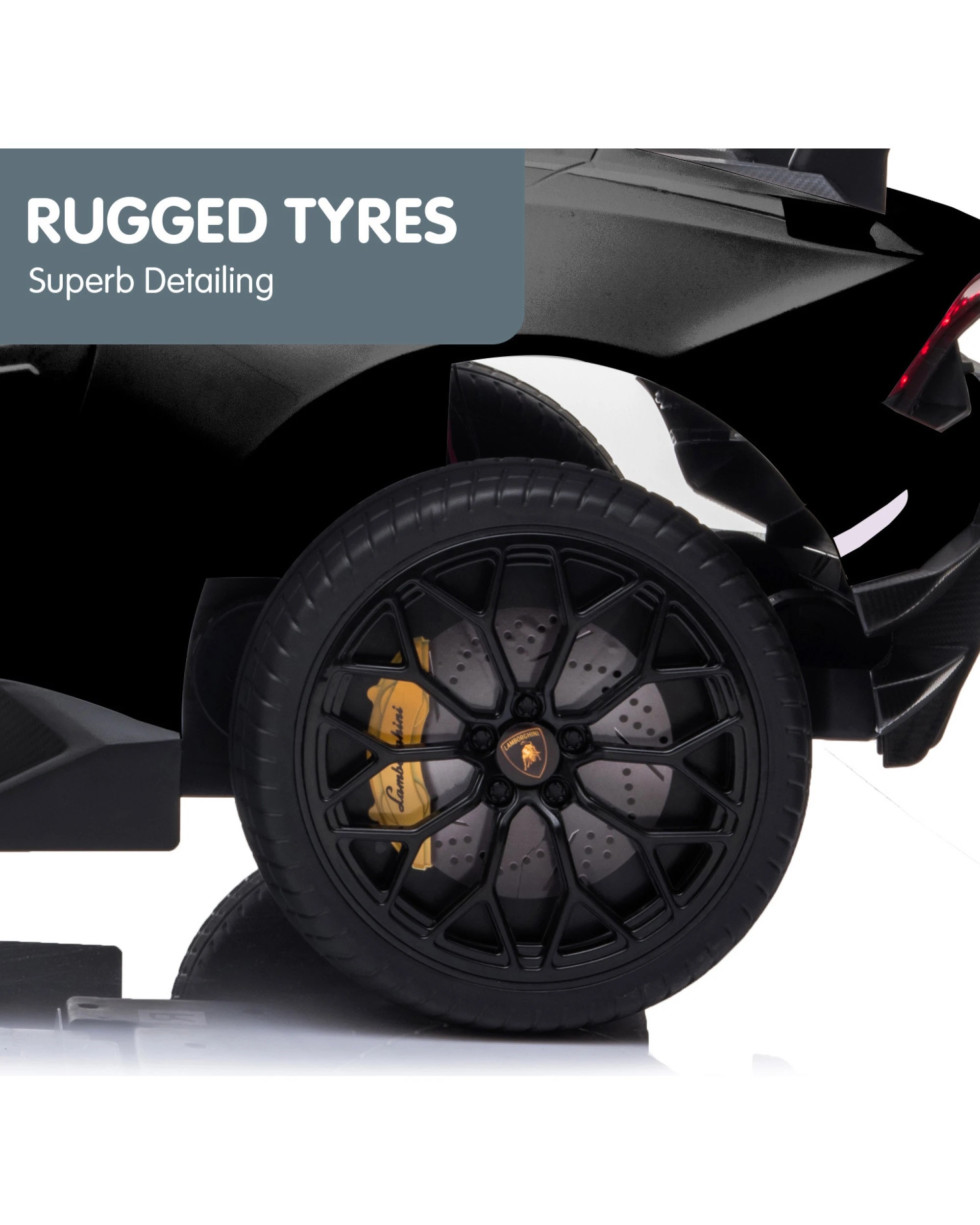 7 Kahuna Lamborghini Performante Kids Electric Ride On Car Black, 7 of 10