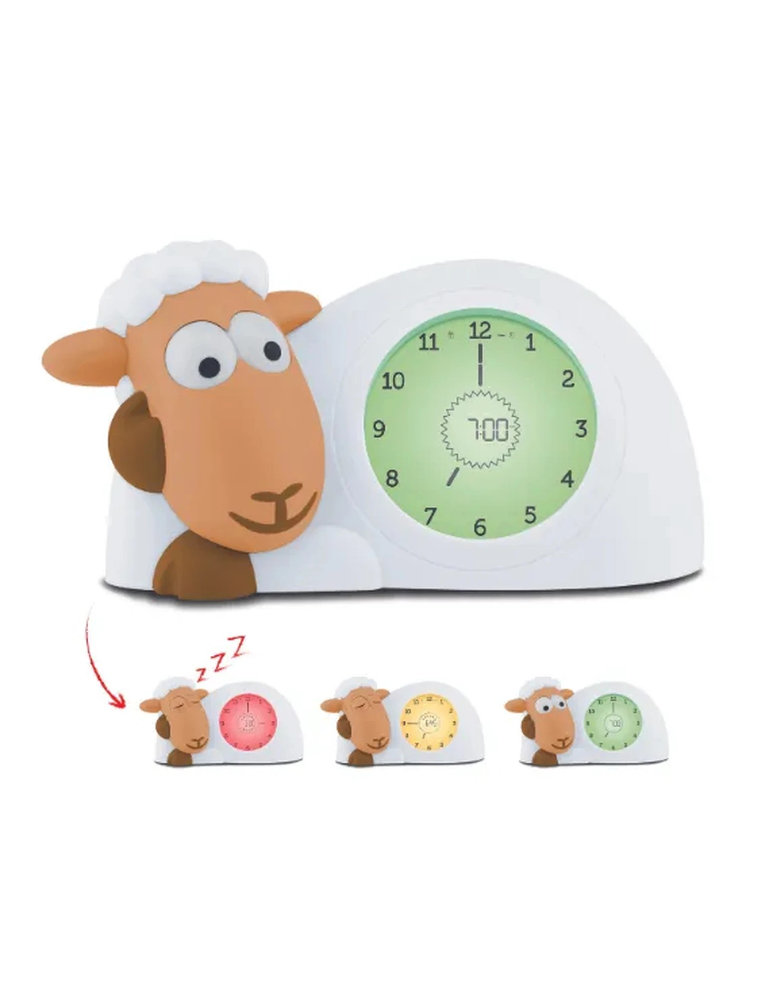 3 ZAZU Sleep Trainer Clock - Sam The Lamb (Camel), 3 of 4