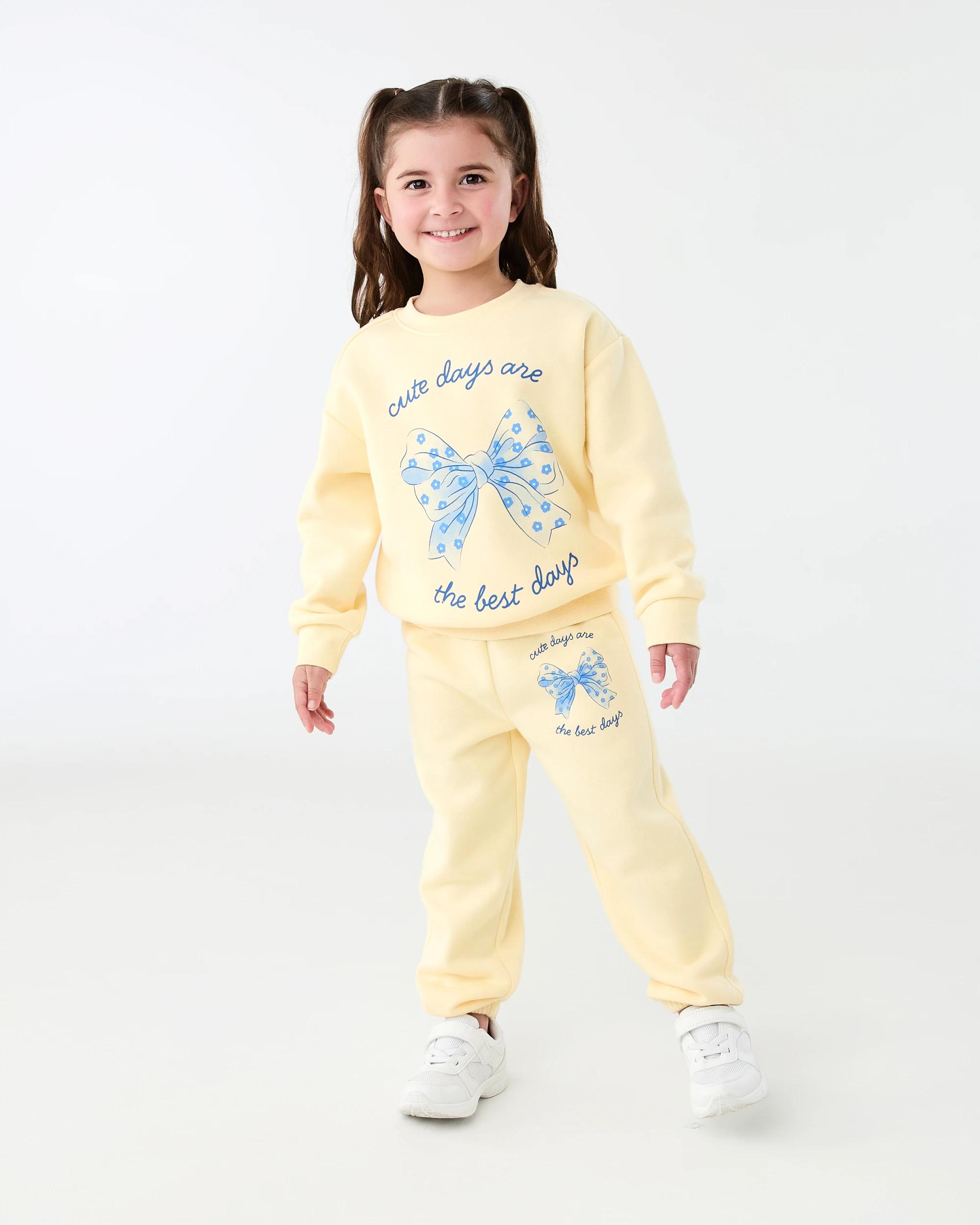 6 Print Crew Sweater Ylw Bow, 6 of 7