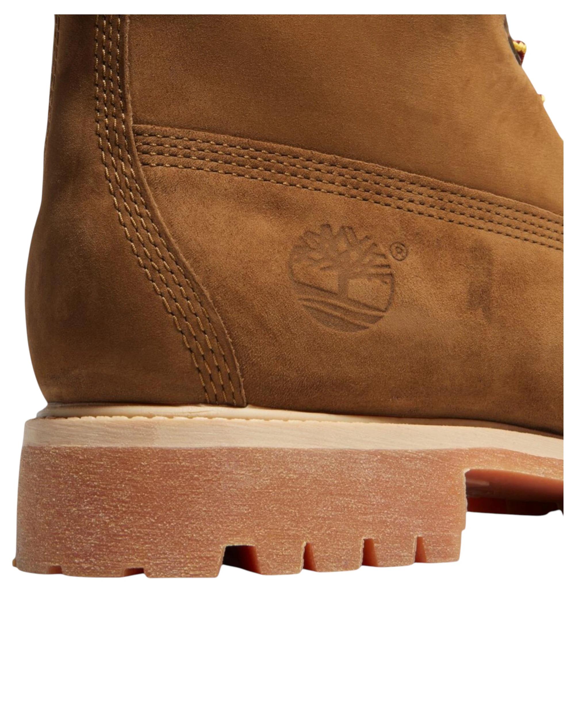 2 Timberland Mens 6-Inch Premium Dark Wheat Nubuck Waterproof Boots DARK WHEAT NUBUCK, 2 of 7