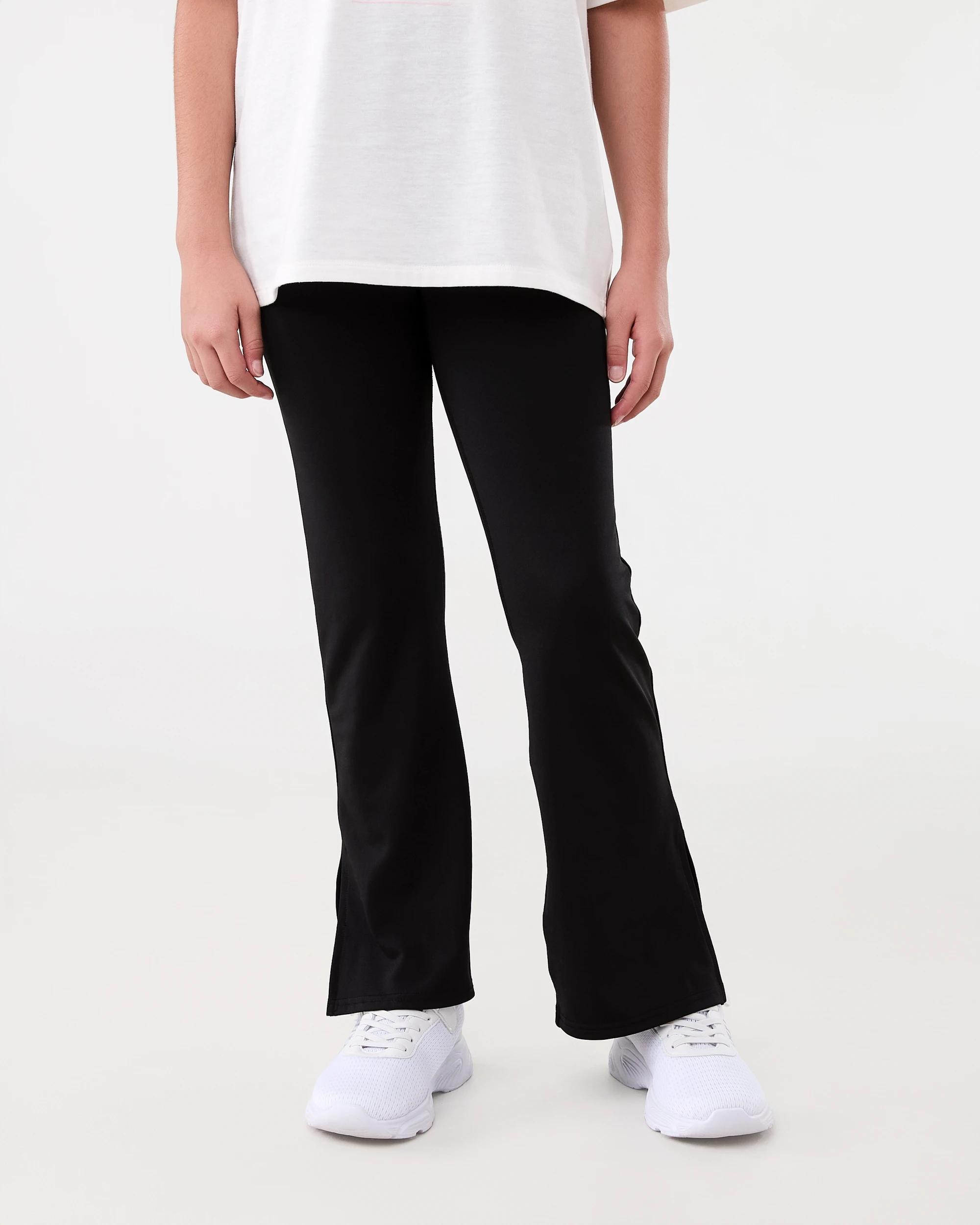 1 Everlast Kids Fold Over Flare Leggings Black, 1 of 7