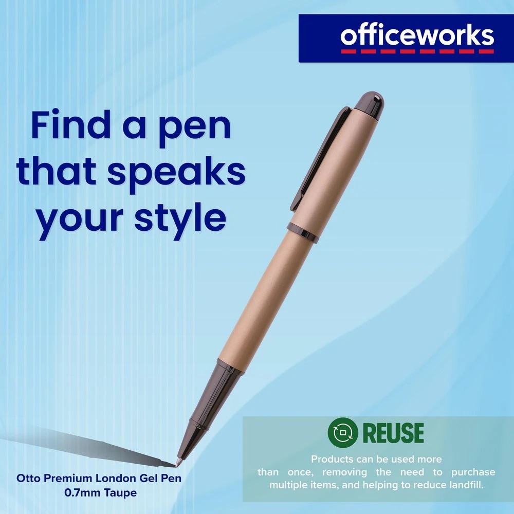 7 Otto Premium London Gel Pen 0.7mm Taupe, 7 of 7