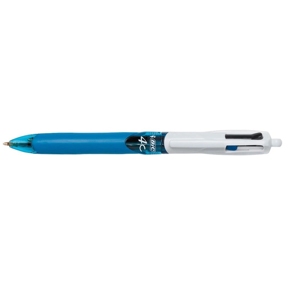3 BIC 4 Colours Grip Retractable Ballpoint Pen 1mm 2 Pack, 3 of 6