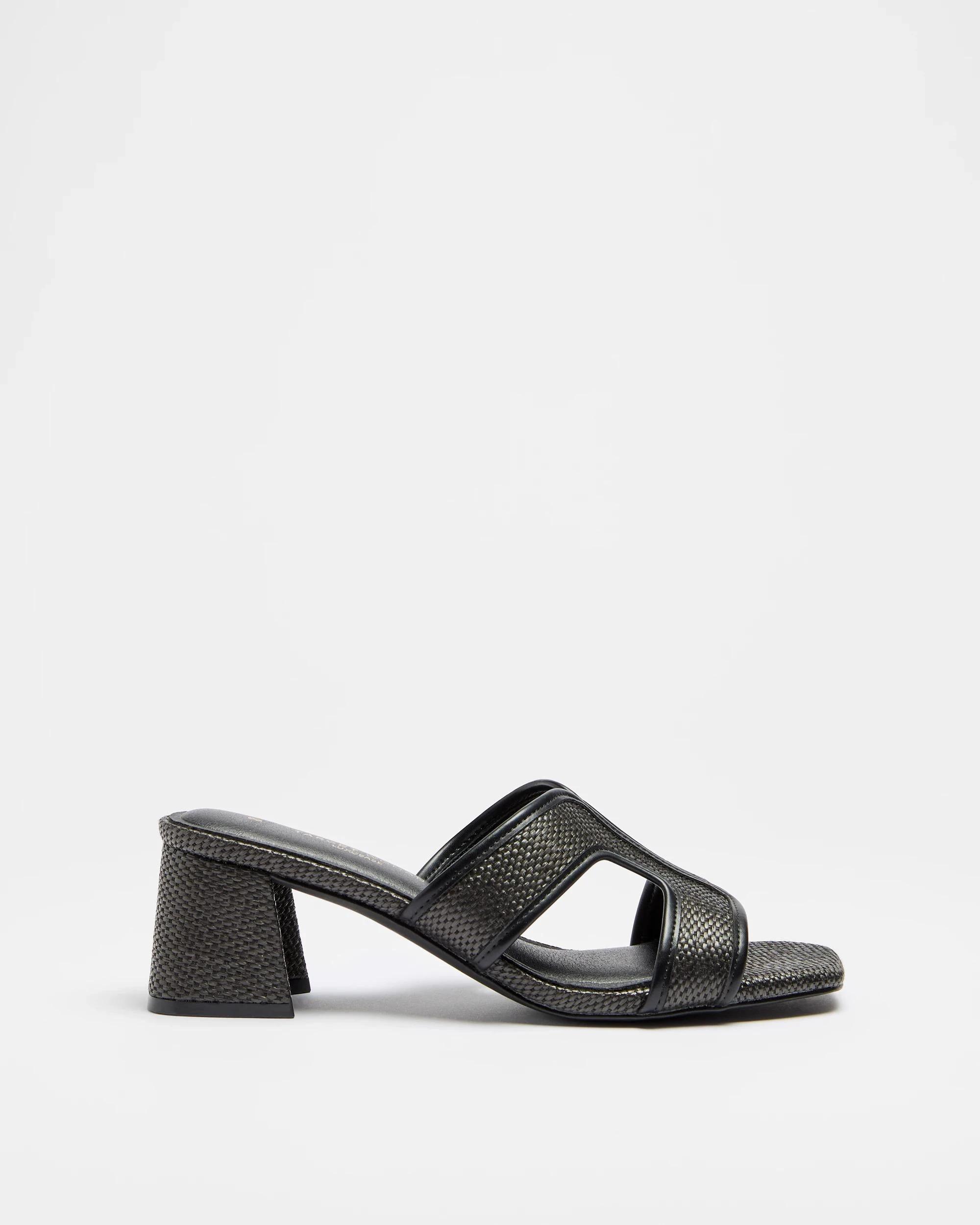 1 Target Womens Mid Block Heel - Hanna BLACK / NATURAL, 1 of 3