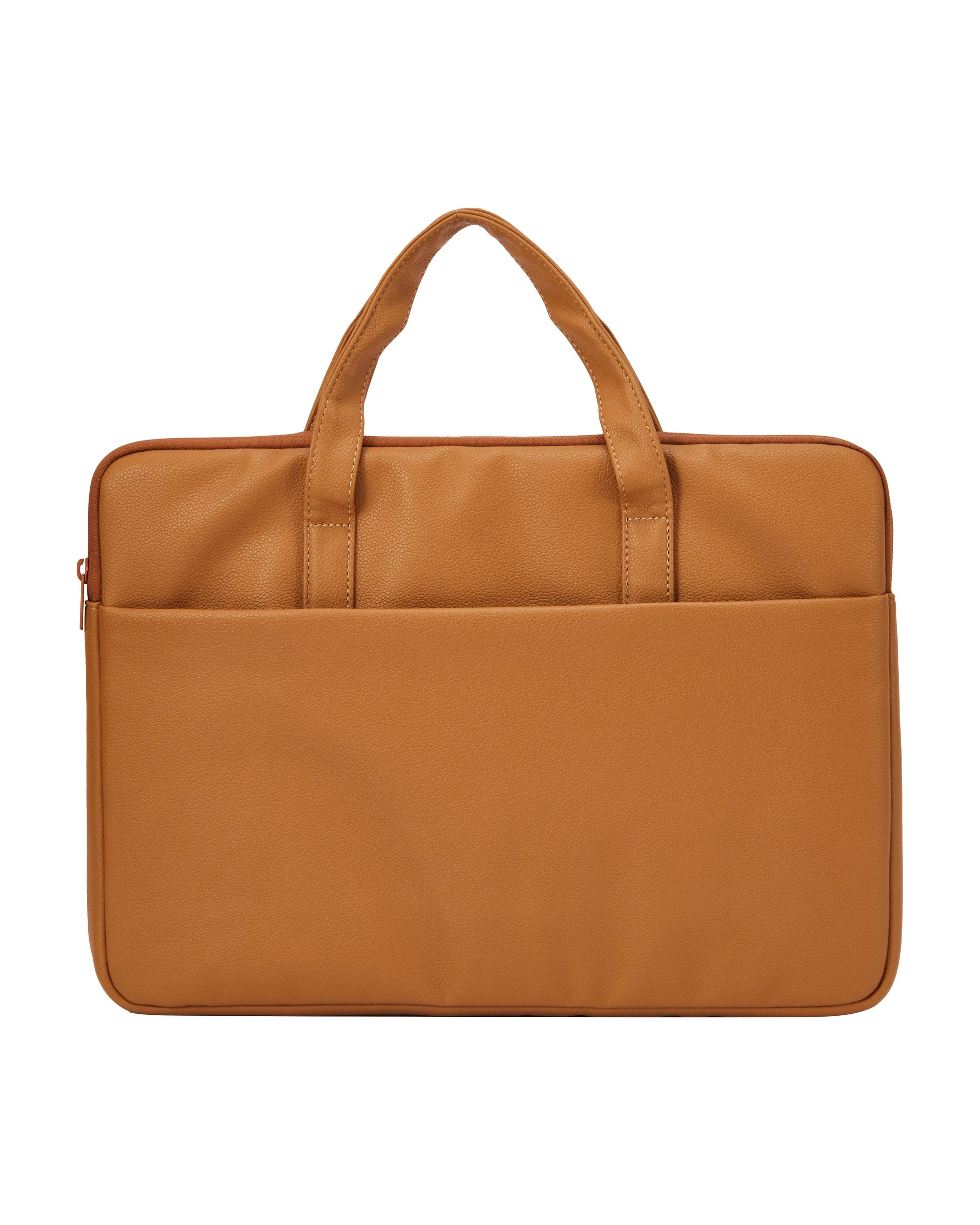 4 15in. Laptop PU Bag - Brown, 4 of 6