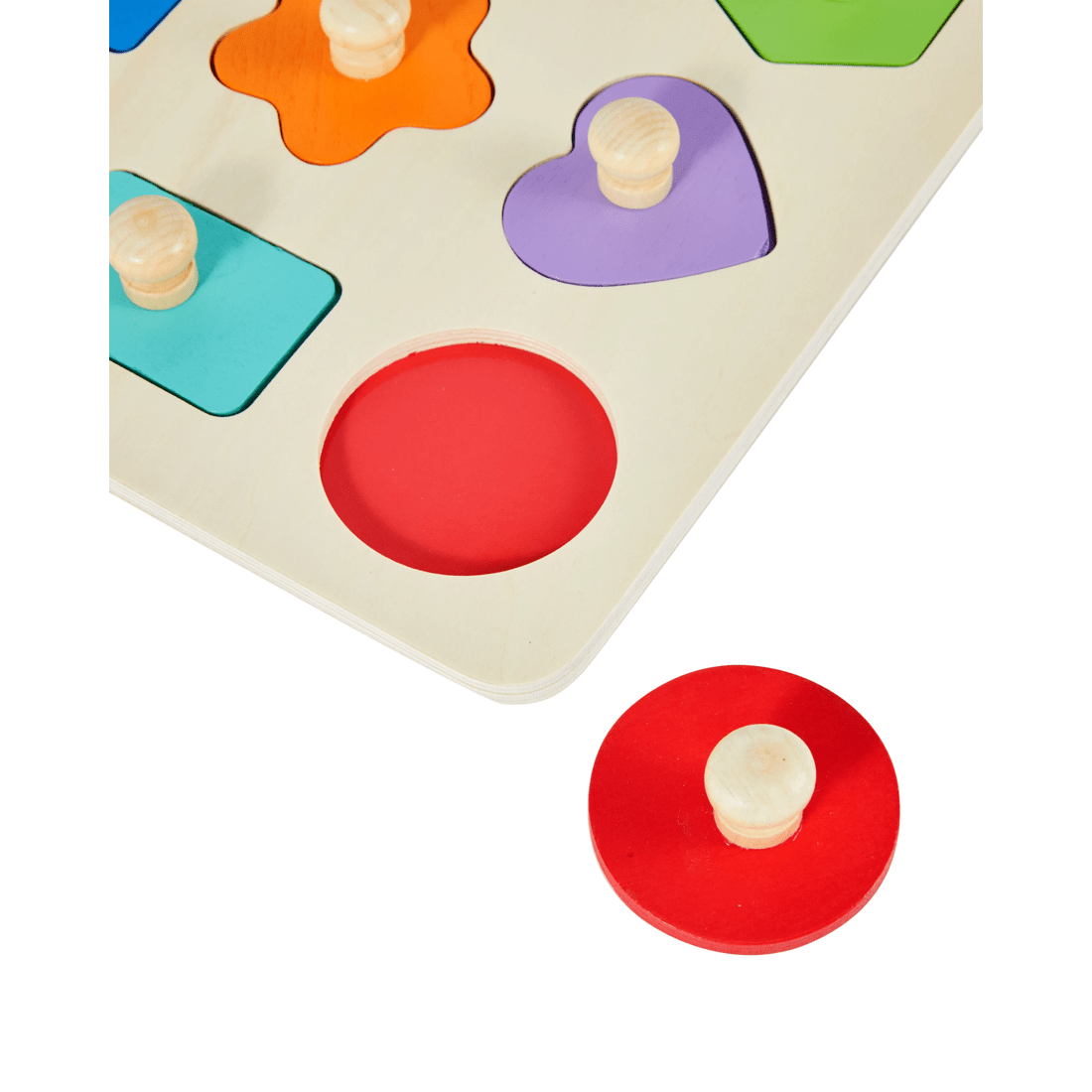 4 Wooden Simple Shape Puzzle, 4 of 5