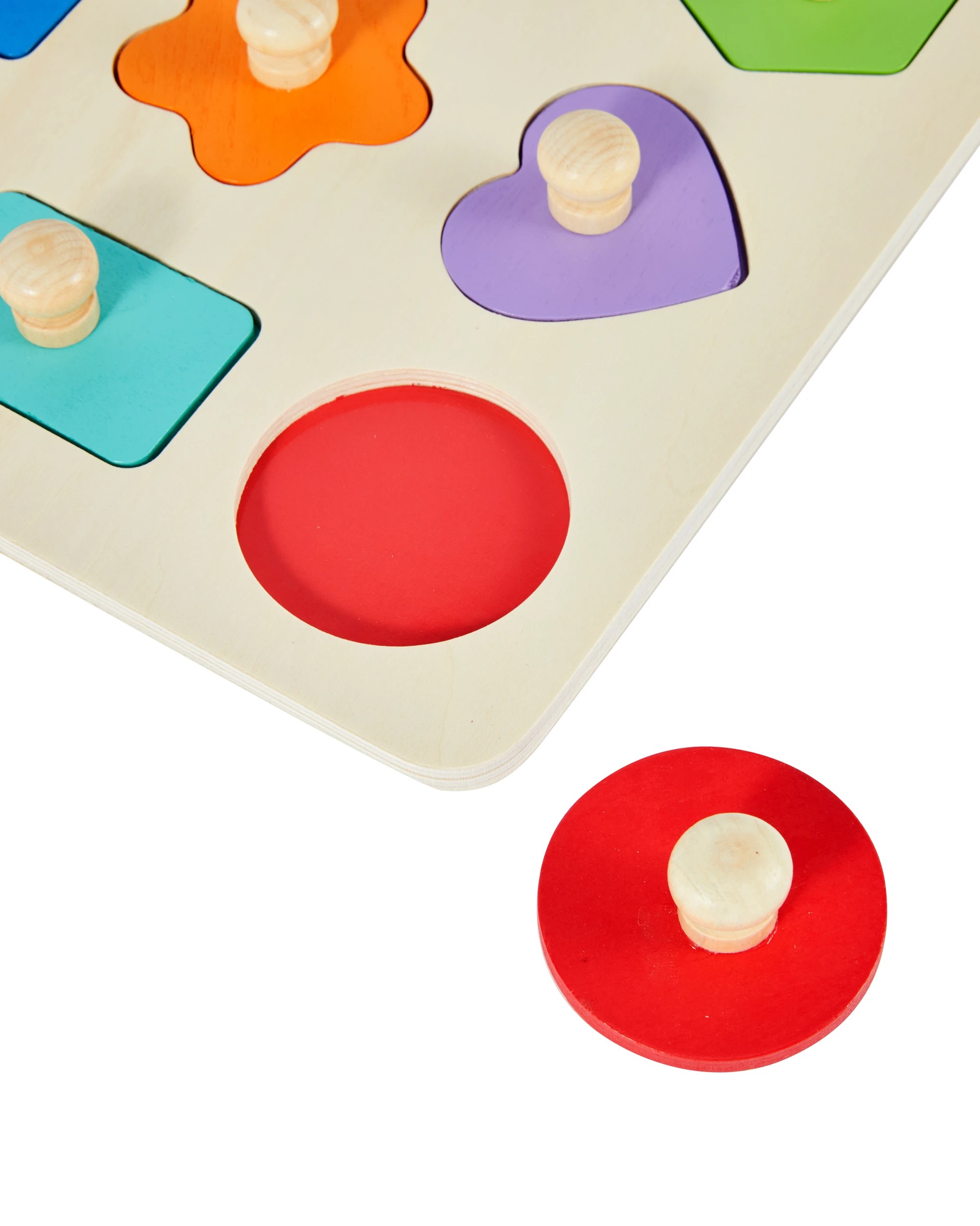 4 Wooden Simple Shape Puzzle, 4 of 5