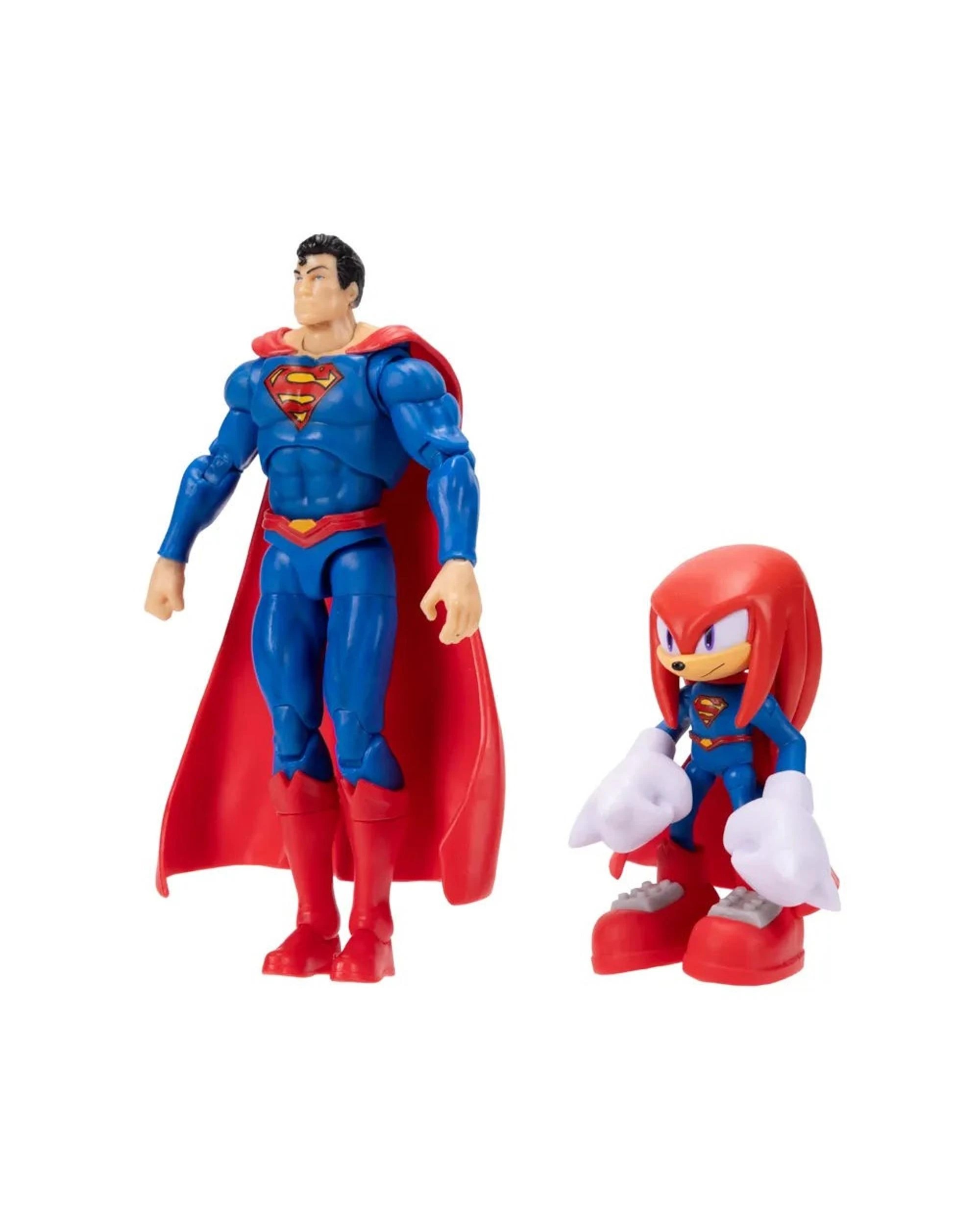 4 Sonic the Hedgehog X DC Superman and Knuckles as Superman 5 inch Action Figure 2 Pack, 4 of 8