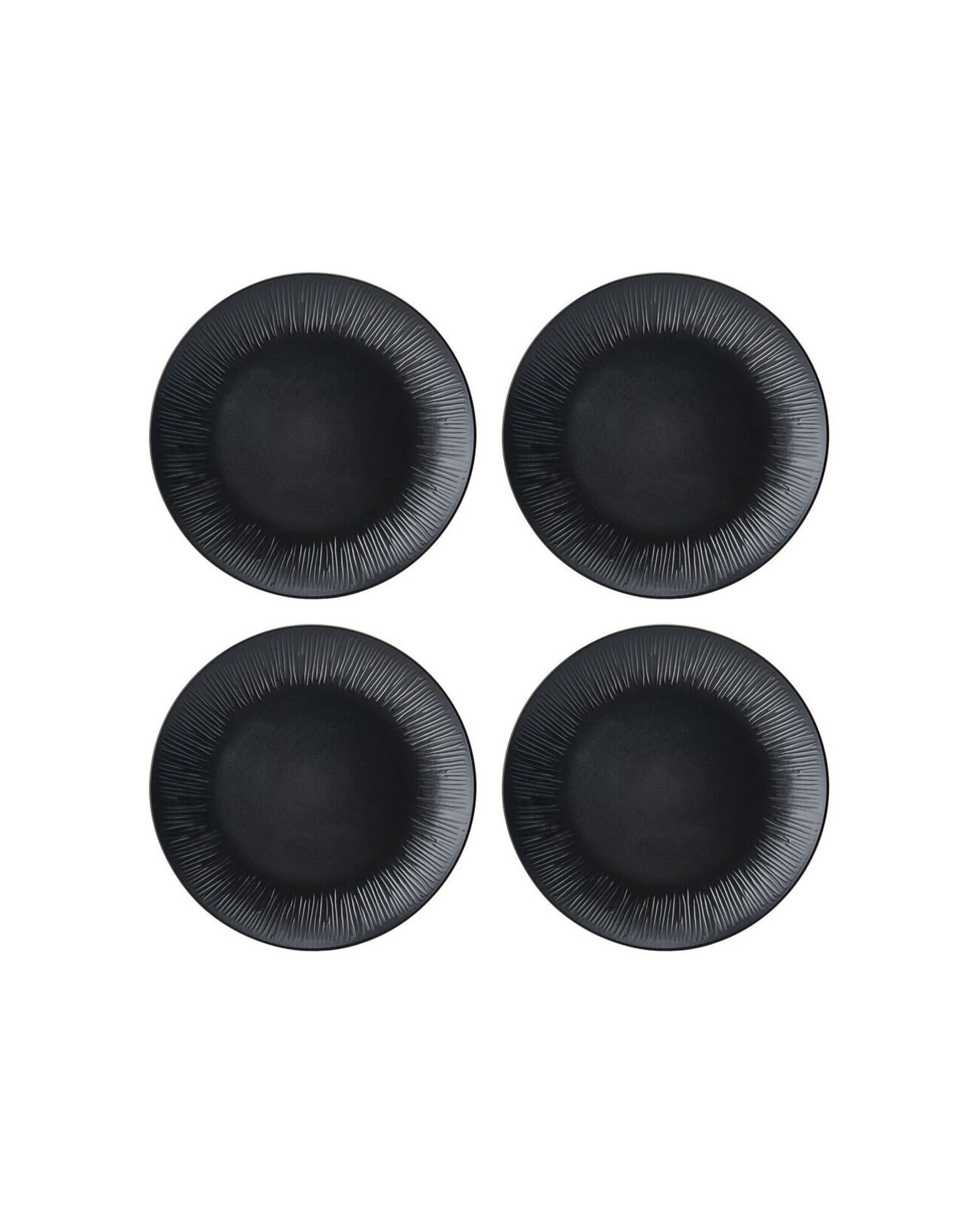 5 Mikasa Jardin 12pc Stoneware Dinner Set Botanical Vibes - Black, 5 of 6