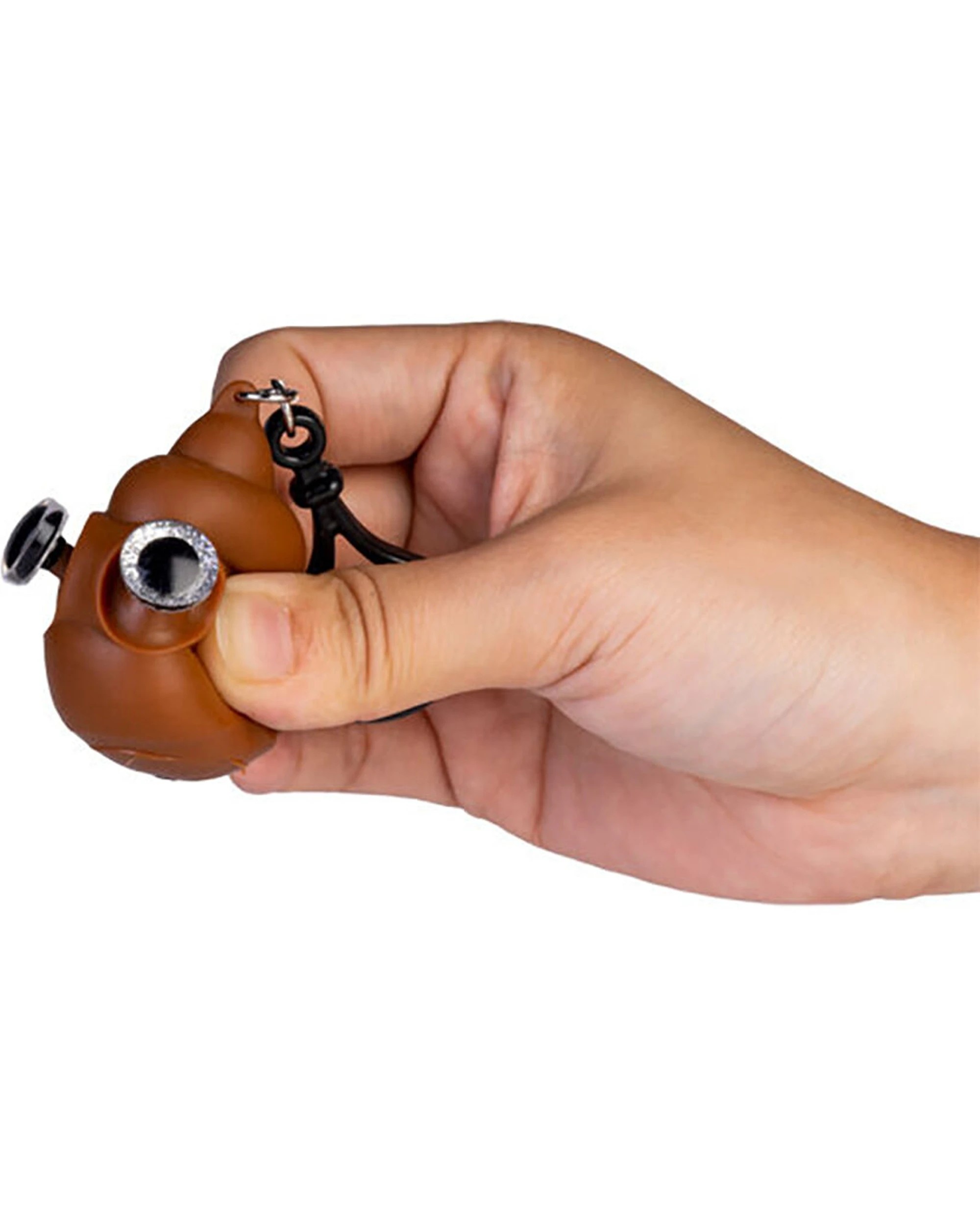 3 Koolface Eye Popping Keychain Poo Squeeze Fidget Toy 3.5x4.2cm - Brown, 3 of 3
