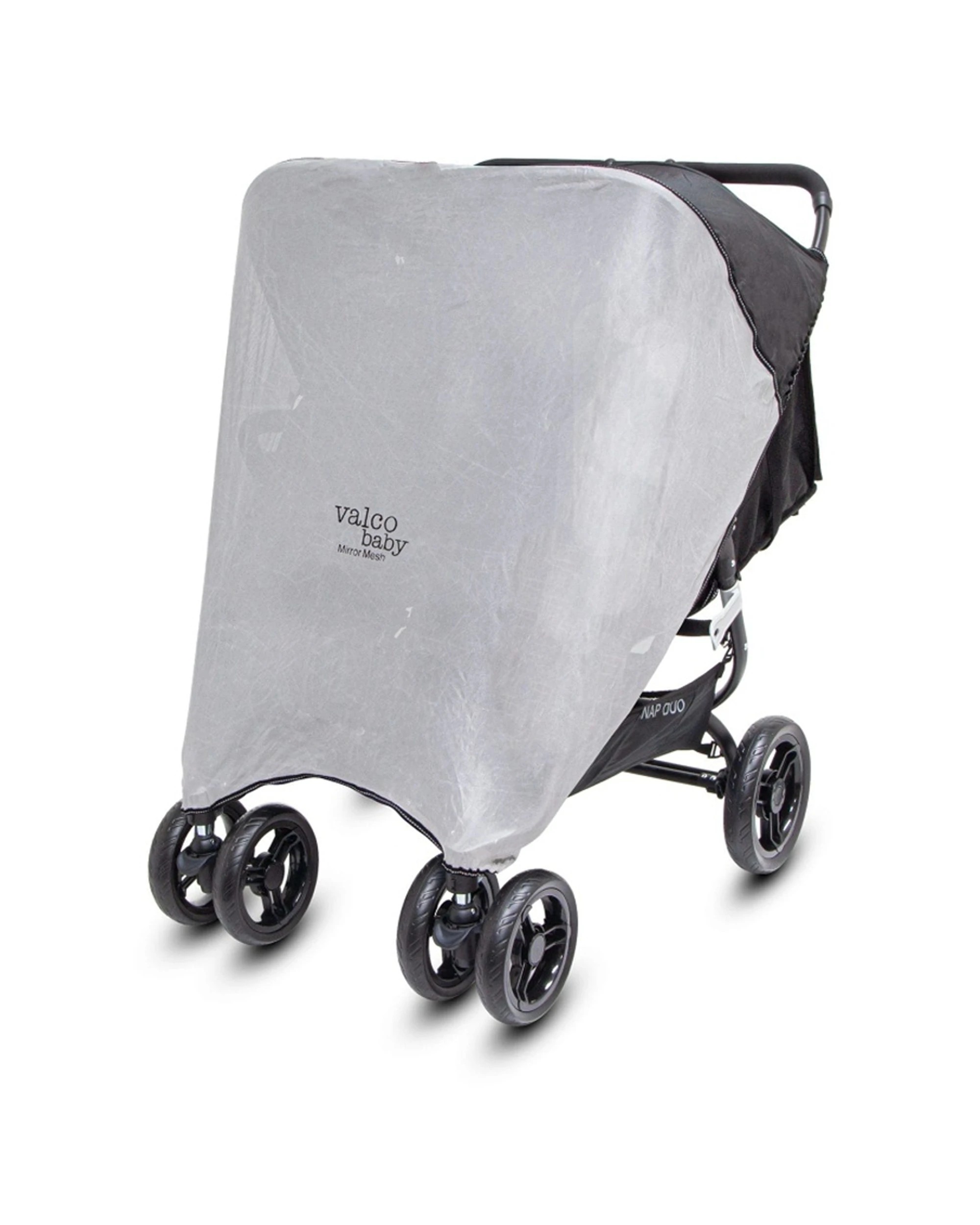 1 Valcobaby Mirror Mesh Pram Insect Cover UV Reflective Snap Duo Elite Trend Stroller Pram - Plain, 1 of 3