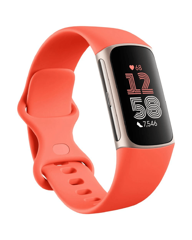 Fitbit Charge 6 Advanced Fitness Tracker Coral/Champagne 