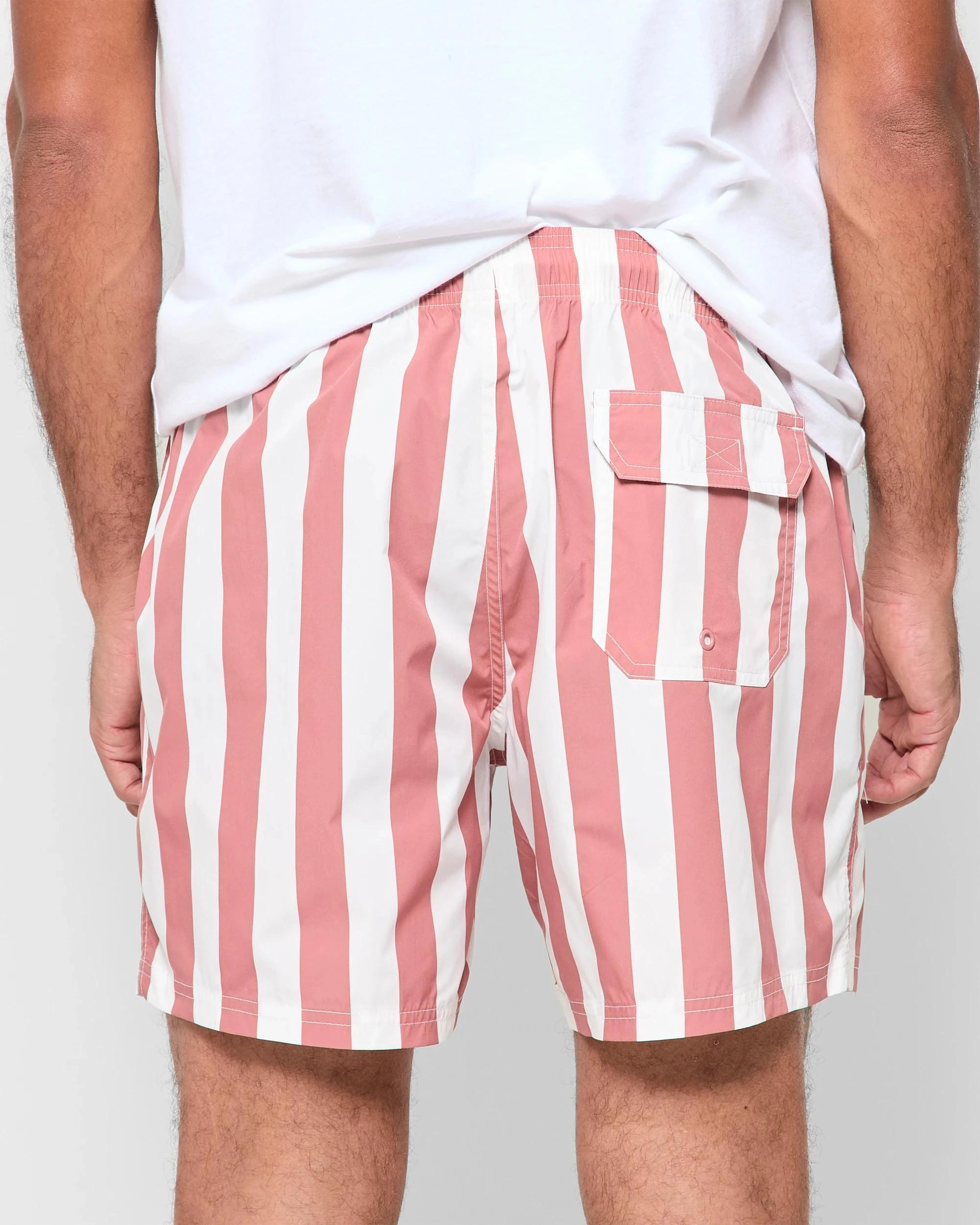 4 Target Stripe Bondi Shorts RED, 4 of 5