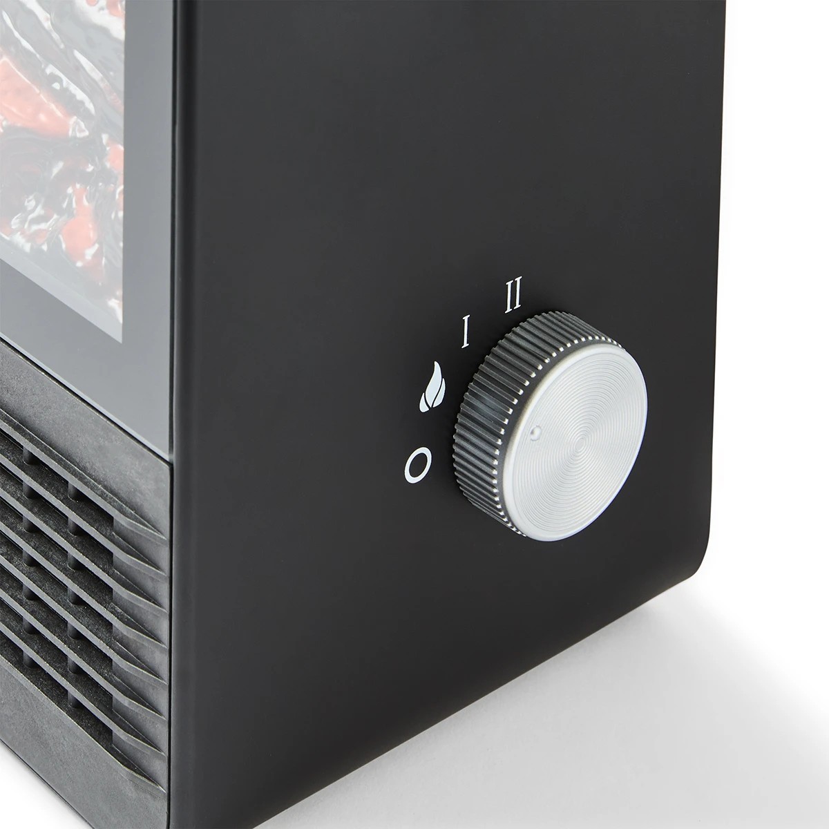 2 Modern Fireplace Heater - Black, 2 of 8