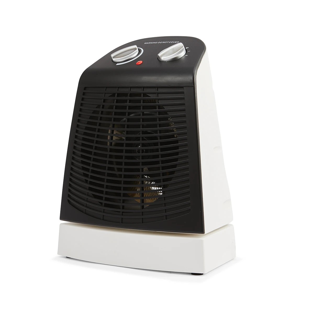 1 Oscillating Fan Heater - Black and White, 1 of 9