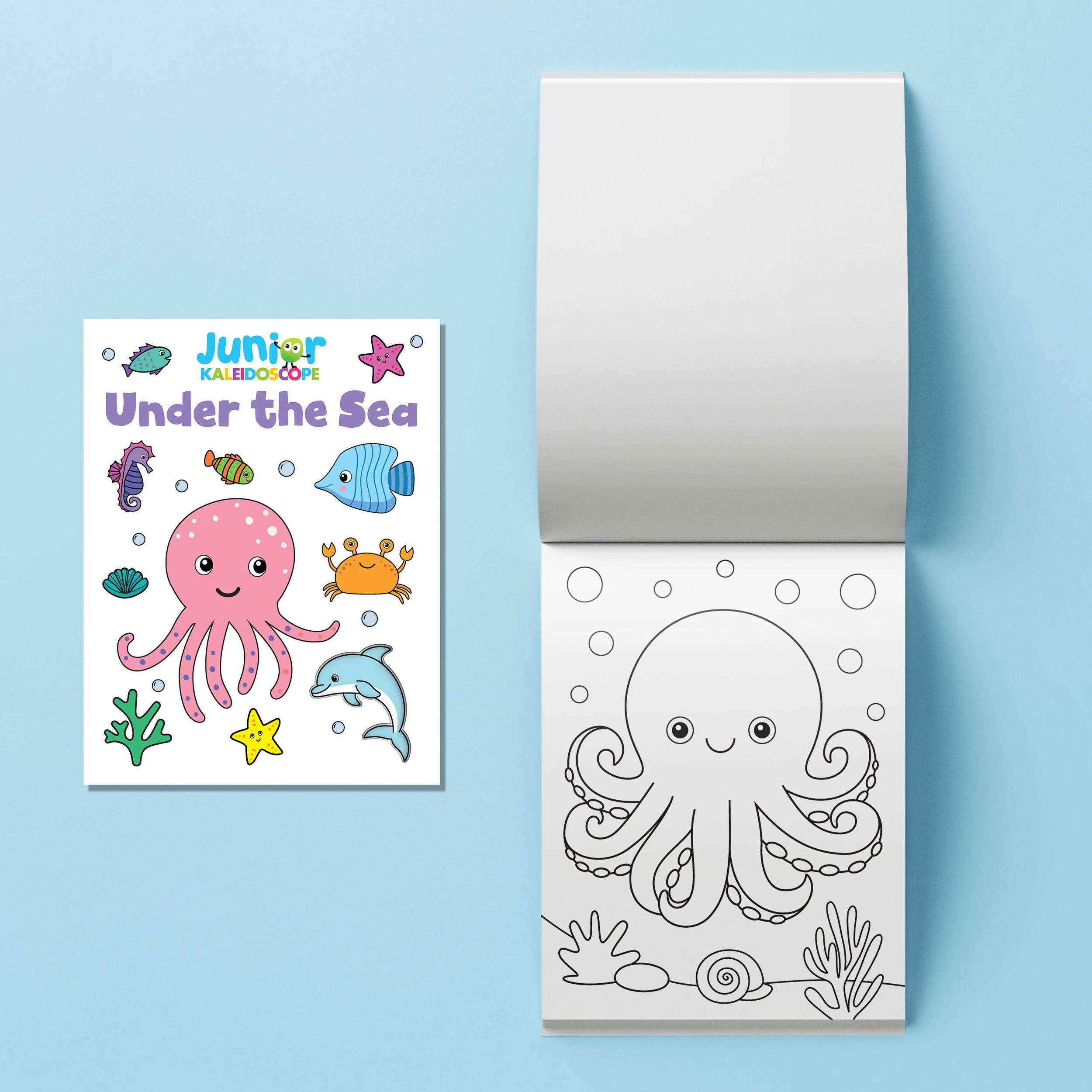 4 Junior Kaleidoscope Under the Sea Colouring Kit - Book, 4 of 5