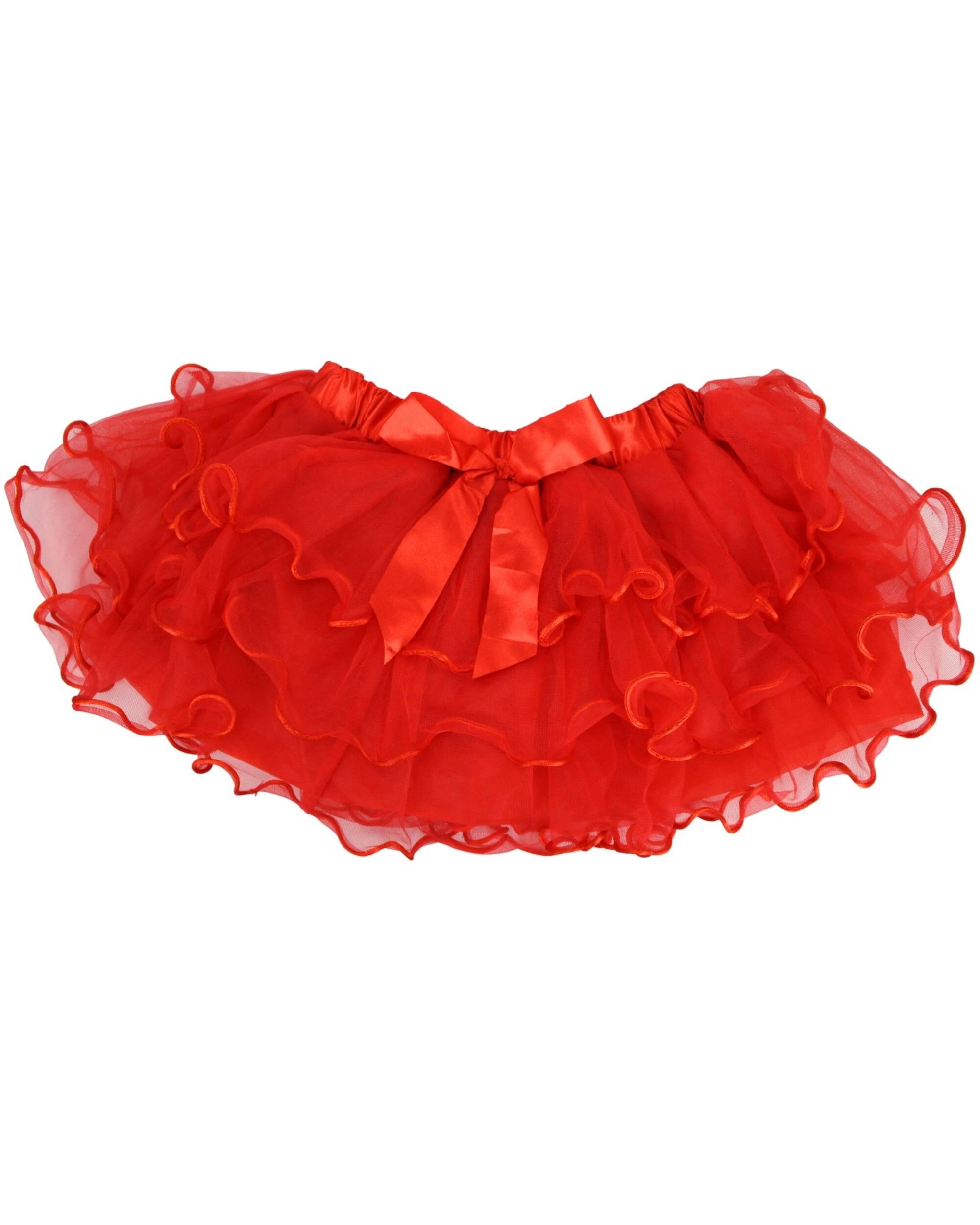 1 Gold Star Kids Layered Deluxe Tutu - ONE SIZE - Red, 1 of 3