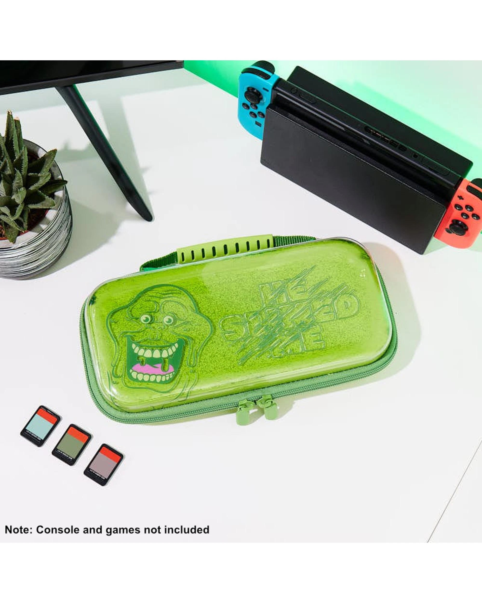 3 Numskull Ghostbusters Slimer Carry Case for Nintendo Switch, 3 of 7