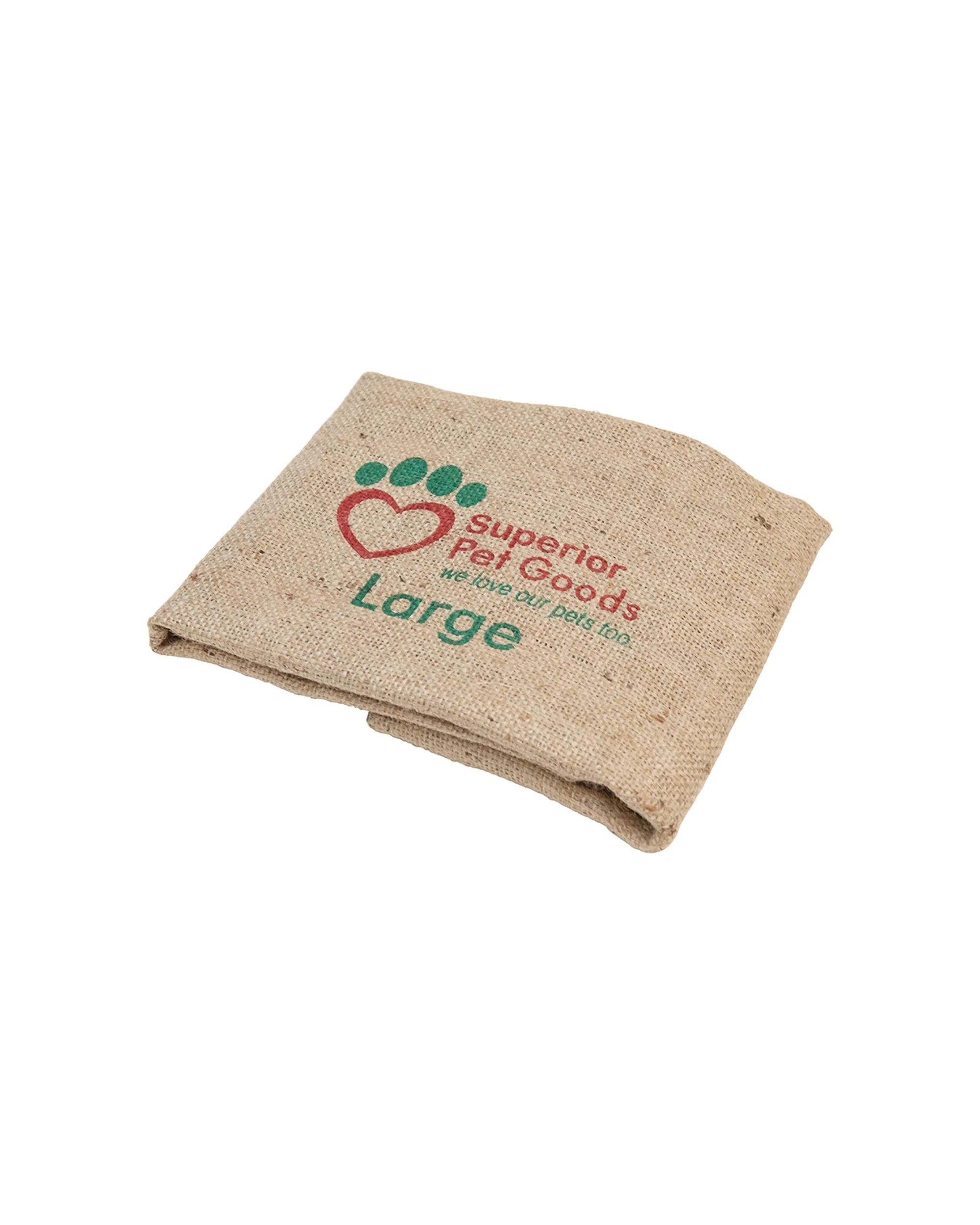 1 Superior Pet Goods Large 112x69cm Jute Fitted Sheet Hessian Cover Dog Bed Frame Easy Fit Hooks - Natural, 1 of 2