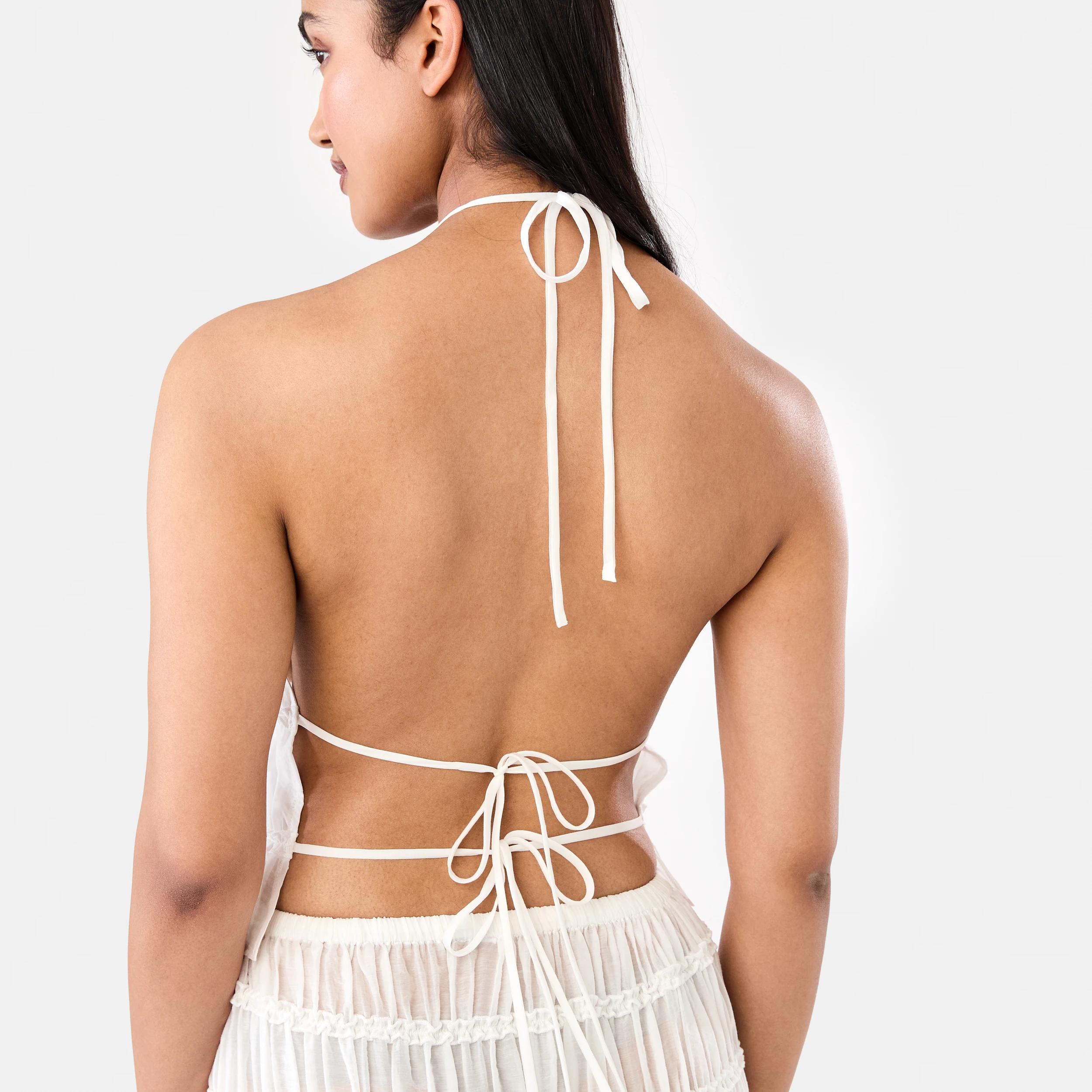 8 Tiered Strappy Top Cld White, 8 of 8