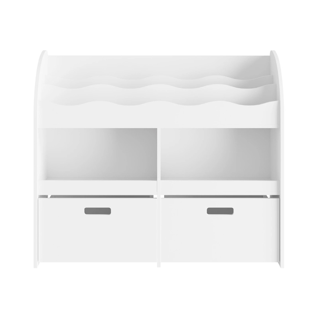 5 Oikiture Kids Bookshelf Children Bookcase Toy Storage Box Display Shelf
 - White, 5 of 10