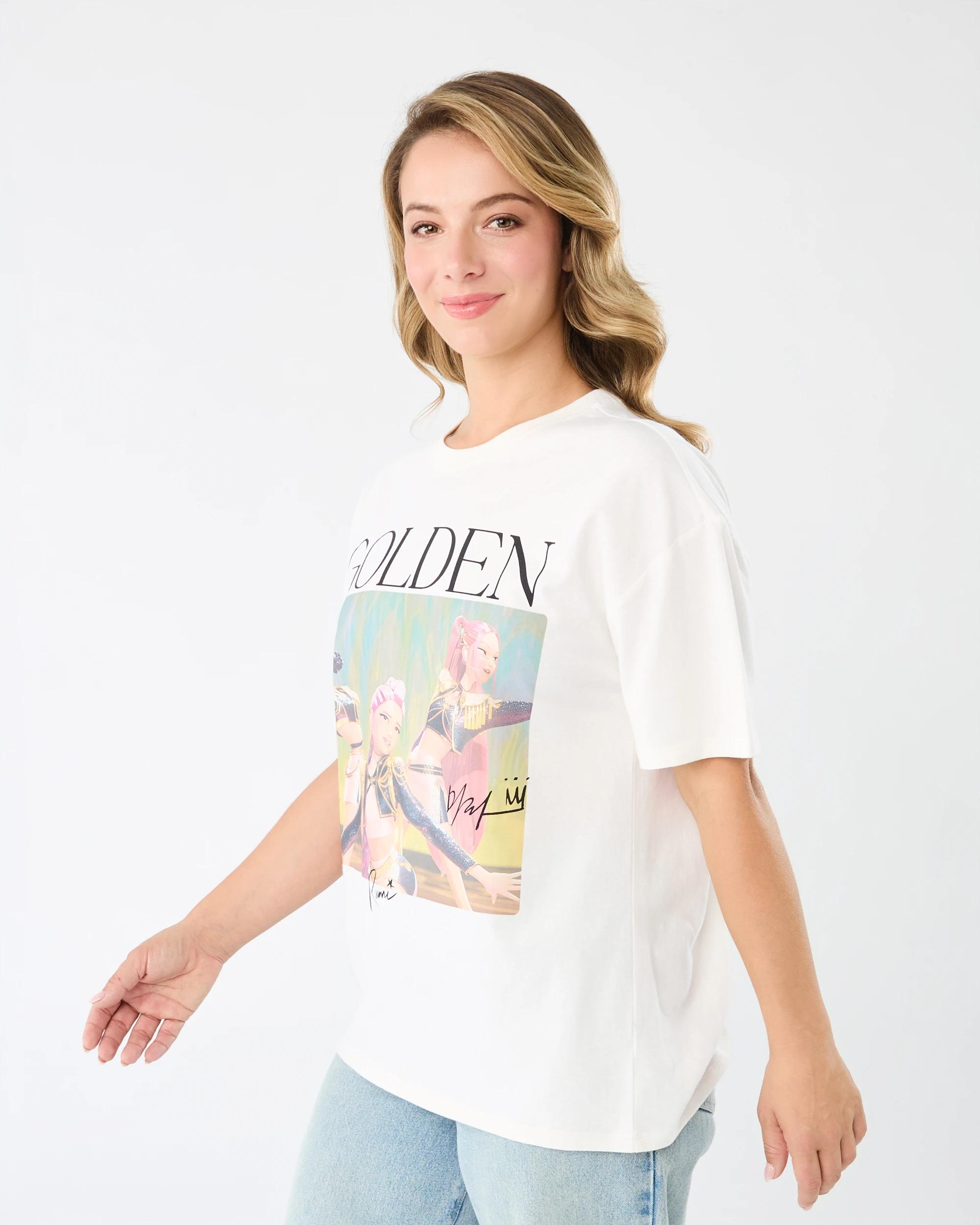 2 KPop Demon Hunters License Short Sleeve Premium Oversized T-shirt Kpopgolden, 2 of 6