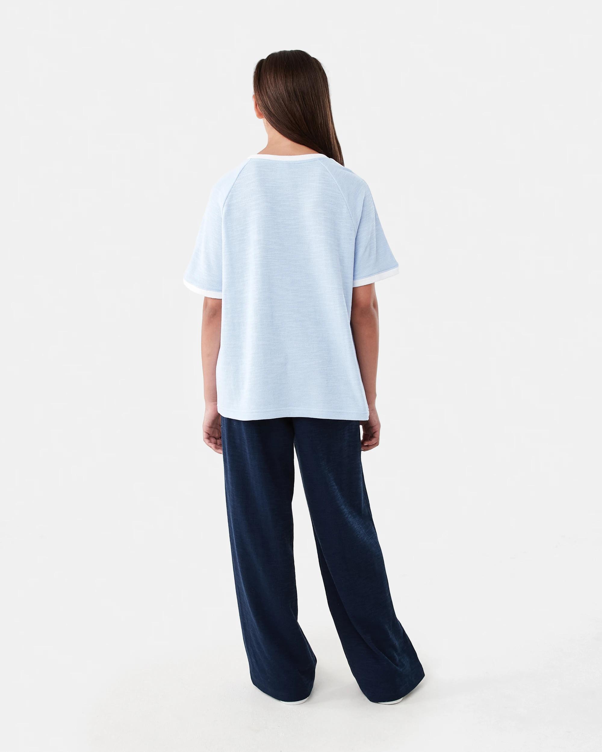 7 Textured Knit Pants Dress Navy, 7 of 7