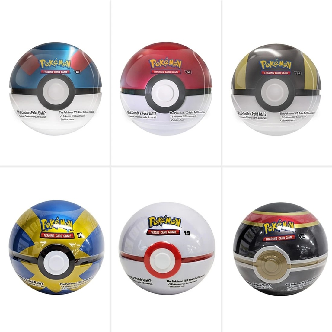 1 Pokemon Trading Card Game: Best of Pokeball Tin - Assorted, 1 of 8