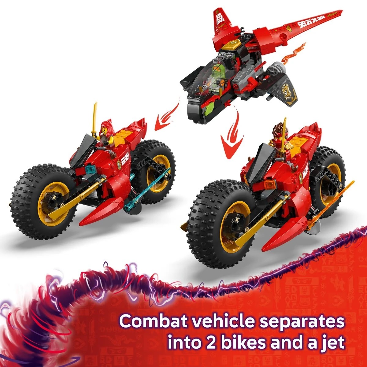 4 LEGO NINJAGO Ninja Combat Vehicle 71844, 4 of 8