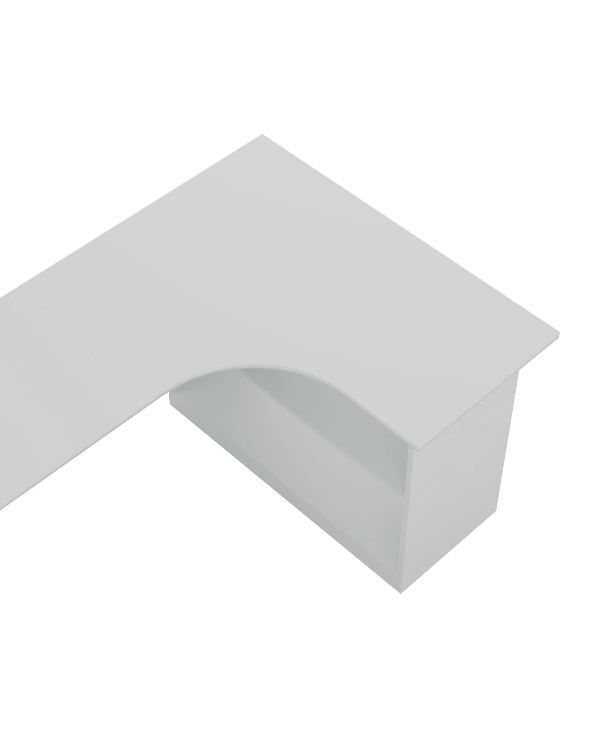 7 Kodu Belle Corner Desk Student Study Office Desk with Shelving - White, 7 of 9