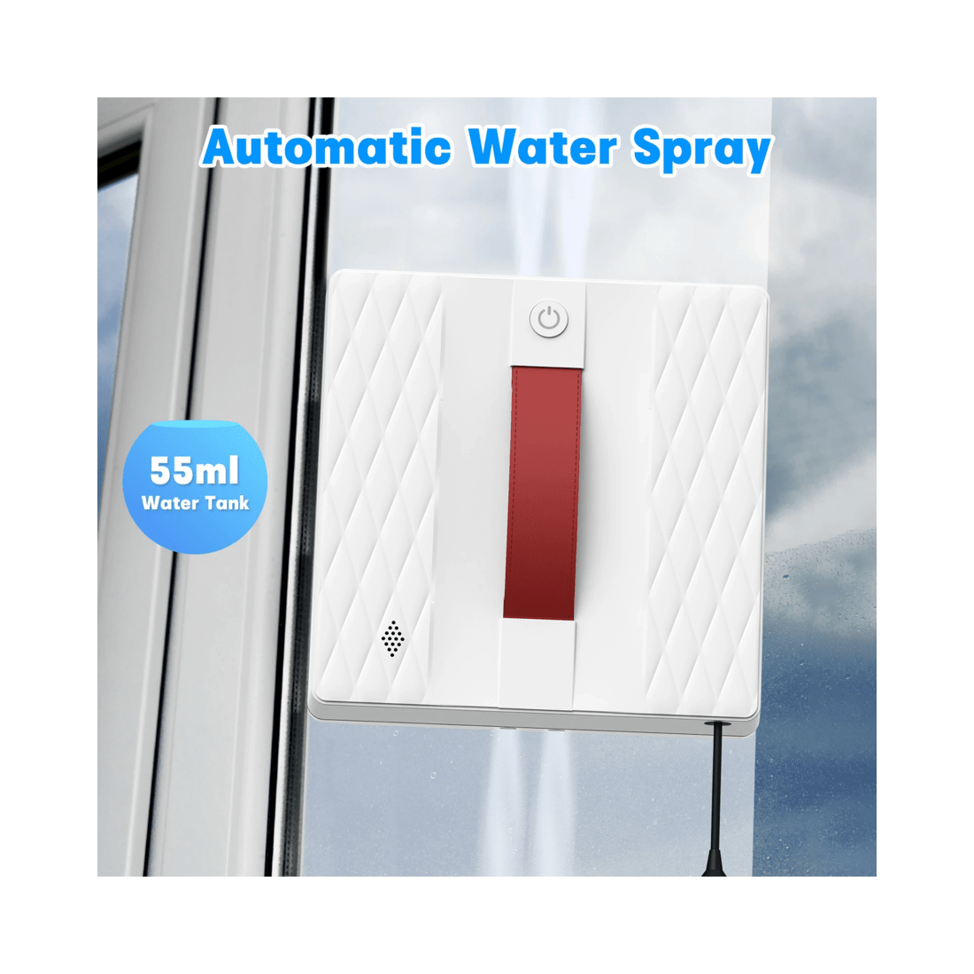 3 Advwin 3800pa Window Cleaner Robot, With Dual Water Spray, Remote & App Control, For Glass Door & Tile, 3 of 7