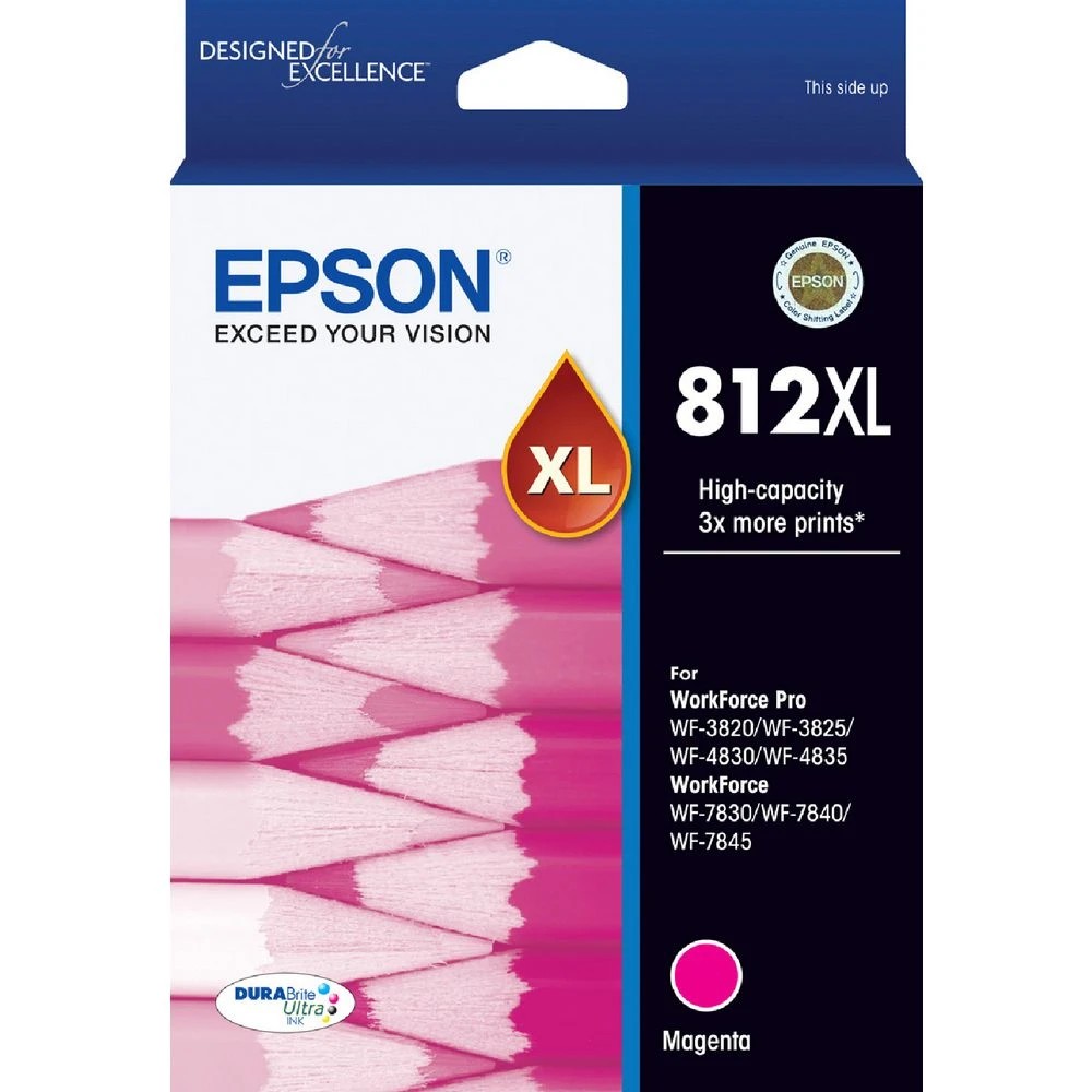 1 Epson 812XL DURABrite Ultra Ink Cartridge Magenta, 1 of 1