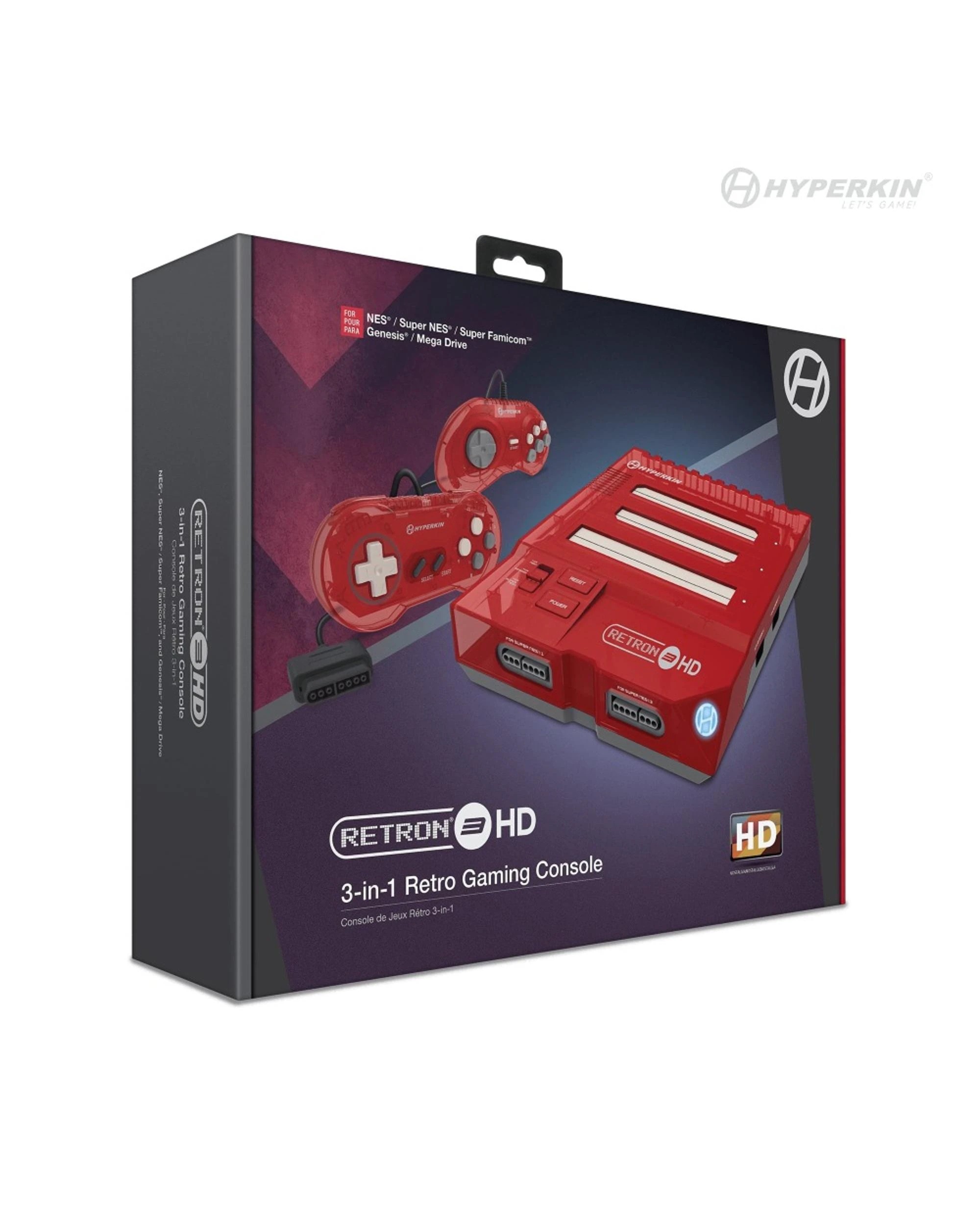 2 Hyperkin RetroN 3 HD 3-in-1 Retro Gaming Console - Jasper Red - Red, 2 of 7