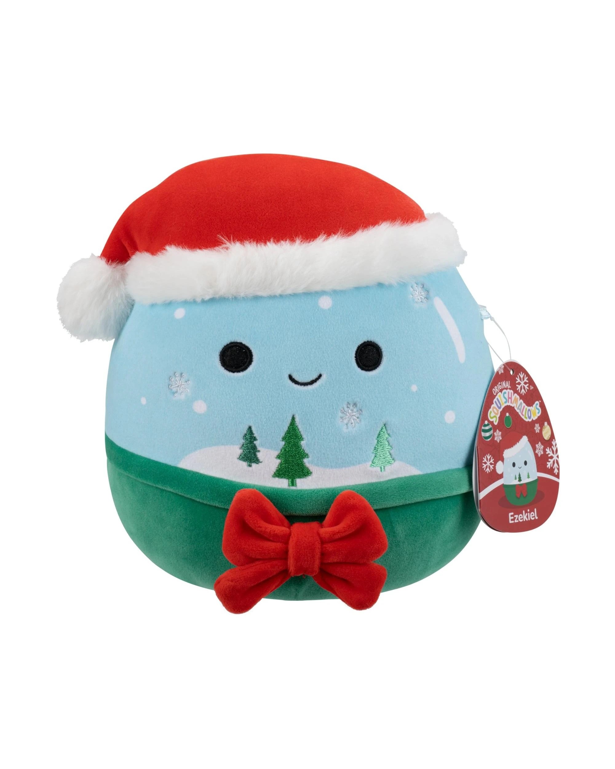 1 Squishmallows Christmas Ezekiel the Snow Globe 7.5 inch Plush, 1 of 6