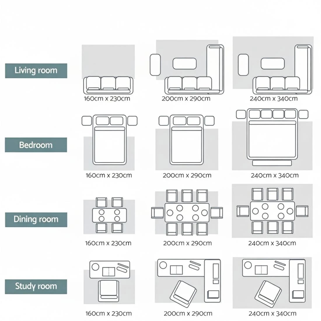 9 Artiss Washable Floor Rug 200x290cm Large Area Rug Modern Living Room - Beige, 9 of 9