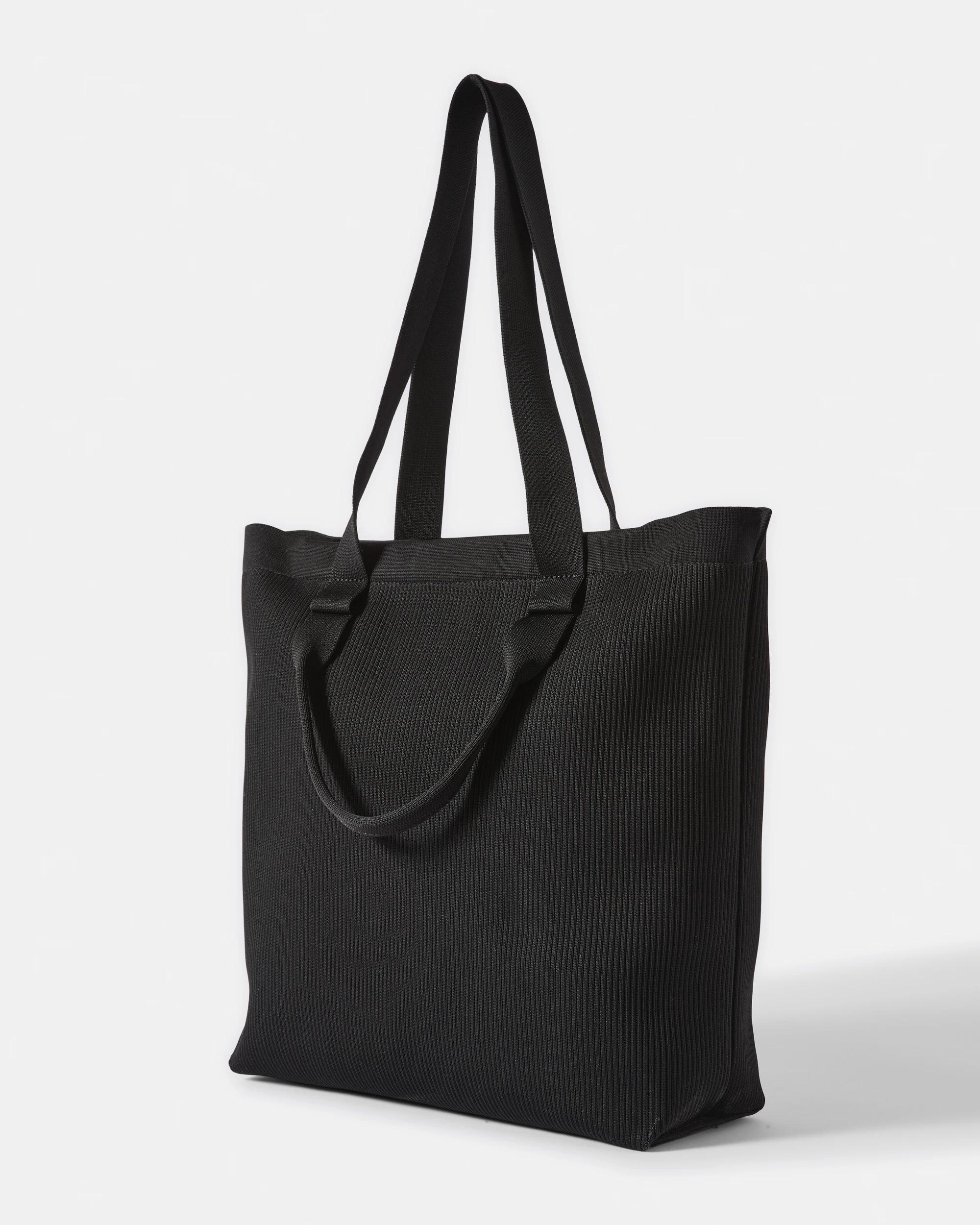 2 Knit Tote Bag Black, 2 of 5
