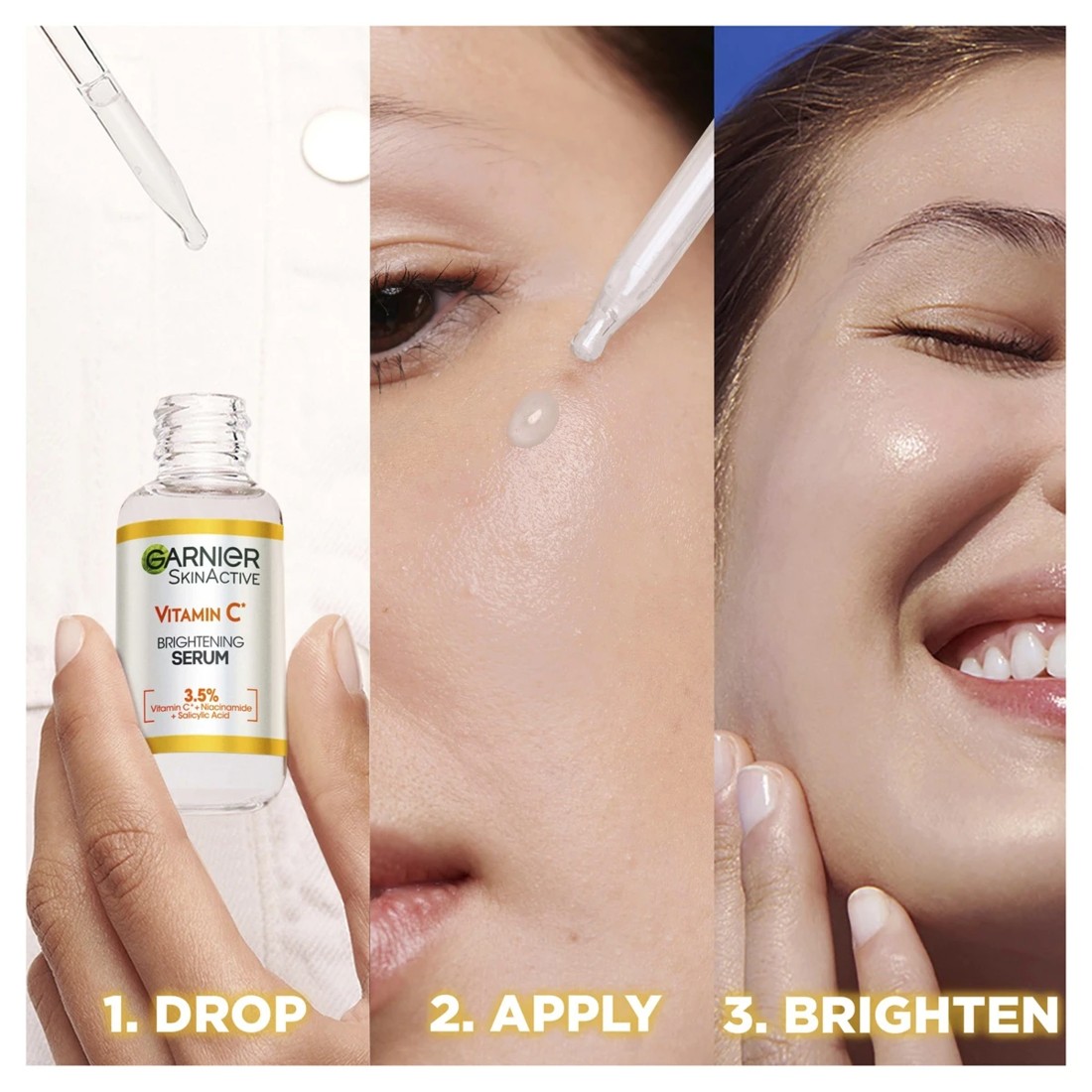 6 New Garnier SkinActive Brightening Serum 30ml - 3.5% Vitamin C, Niacinamide & Salicylic Acid, 6 of 6