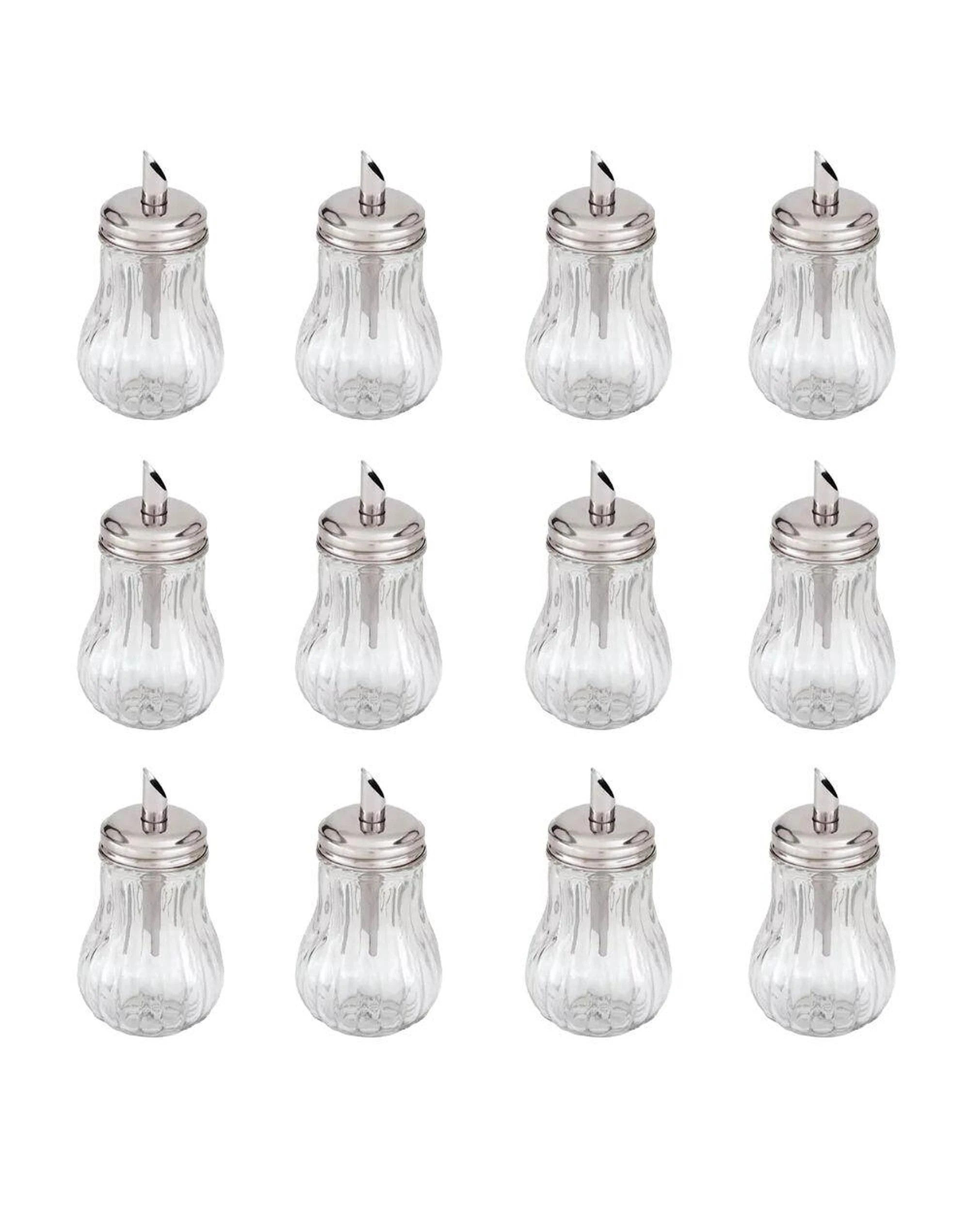 1 Trenton Glass Sugar Dispenser 285ml Tilt a Spoon Set of 12, 1 of 2