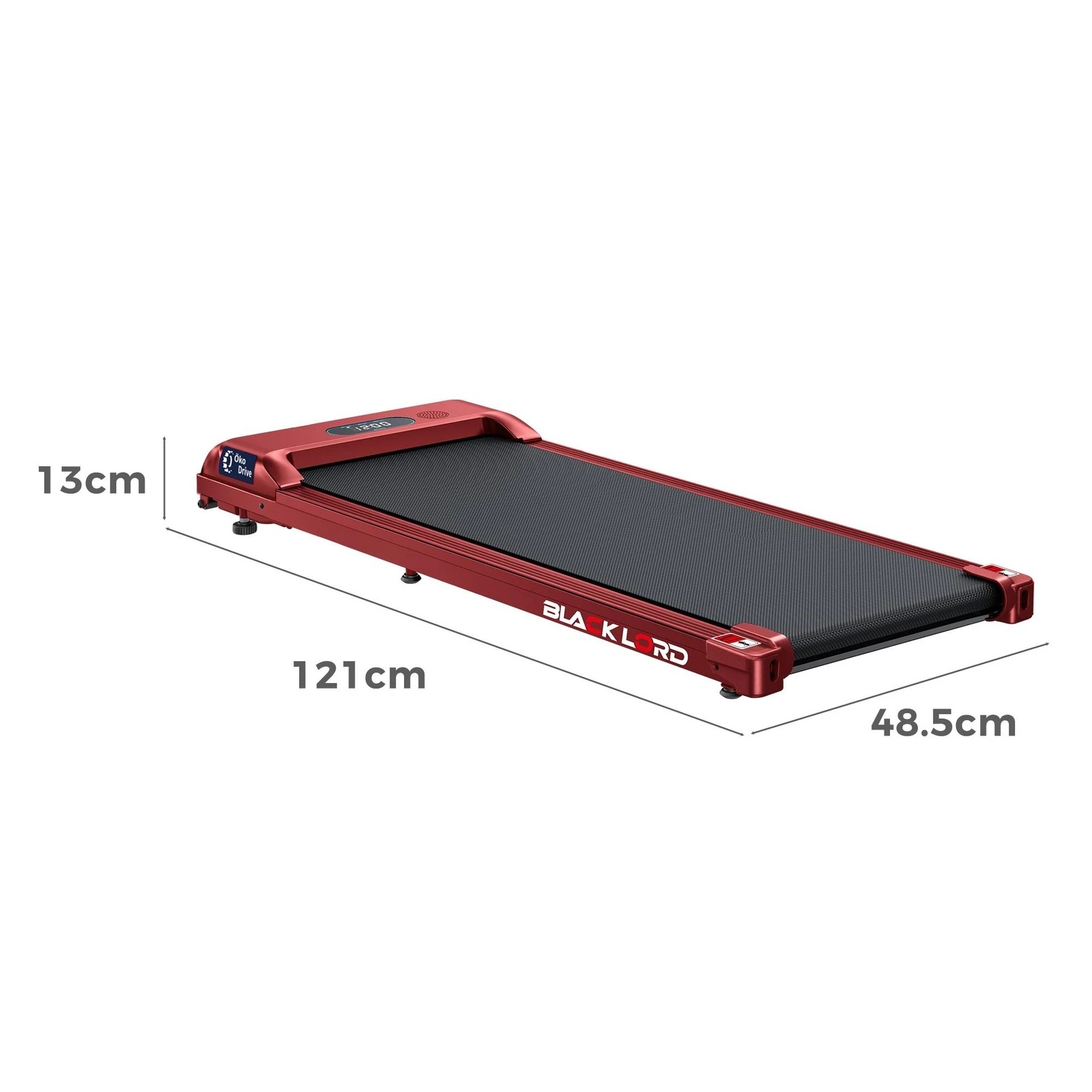 10 Black Lord Treadmill Electric Walking Pad Home Office Gym Fitness Remote Control - Red, 10 of 10