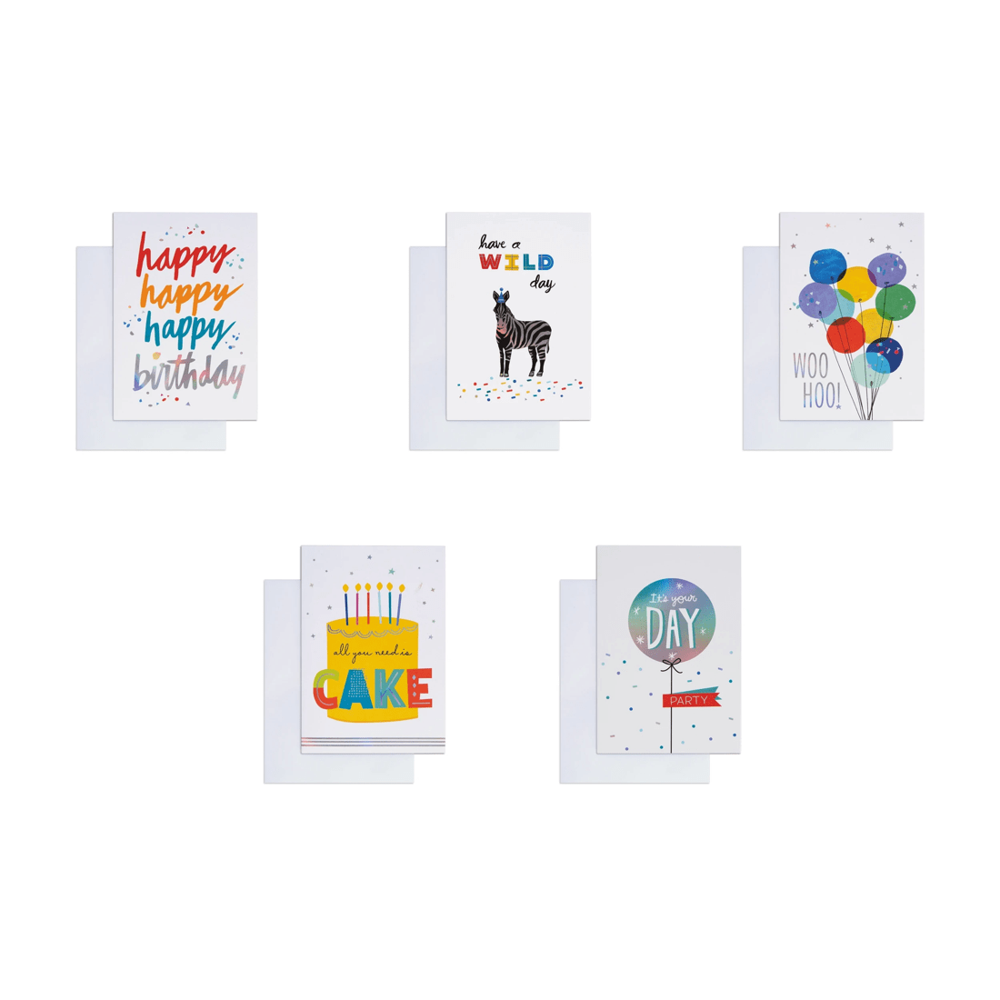 2 10 Pack Creative Publishing by Hallmark Colourful Contemporary Birthday Cards, 2 of 3