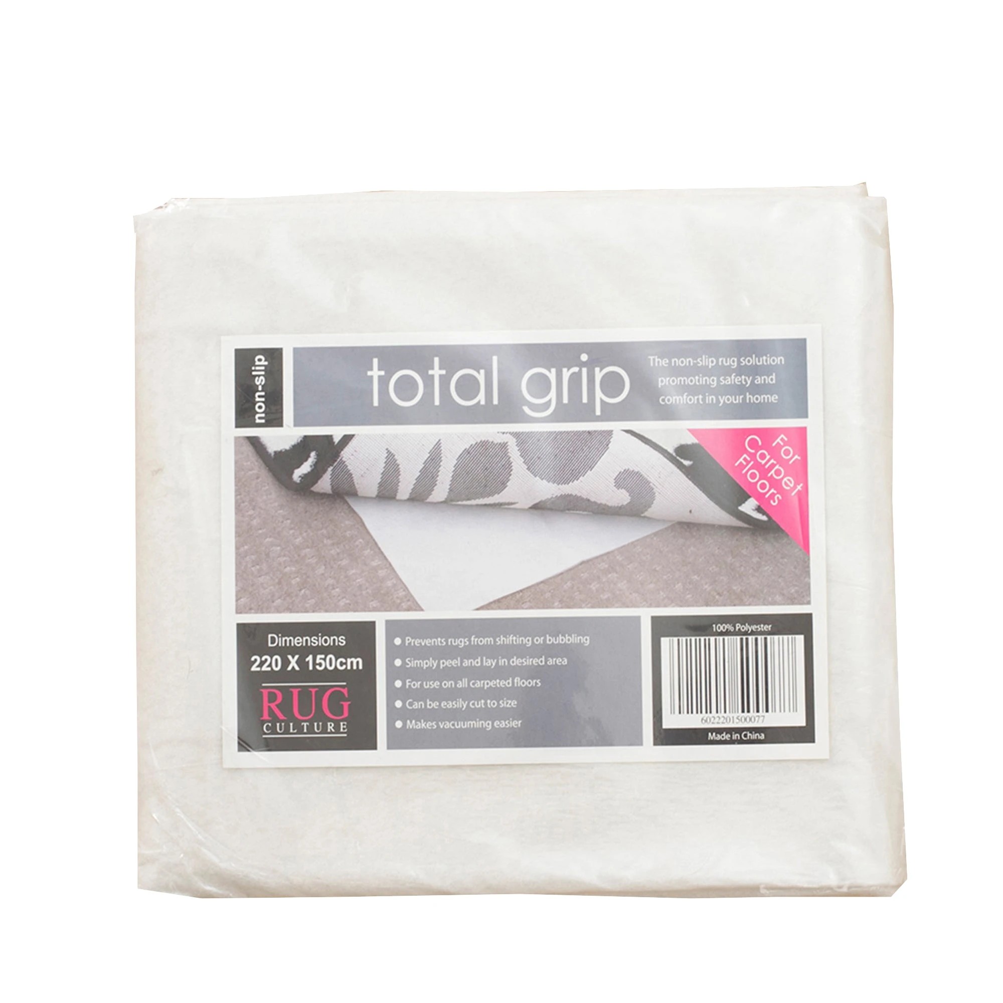 1 Common Ground Rugs SureHold Grip 270x180cm - Large Non Slip Rug - Beige, 1 of 3