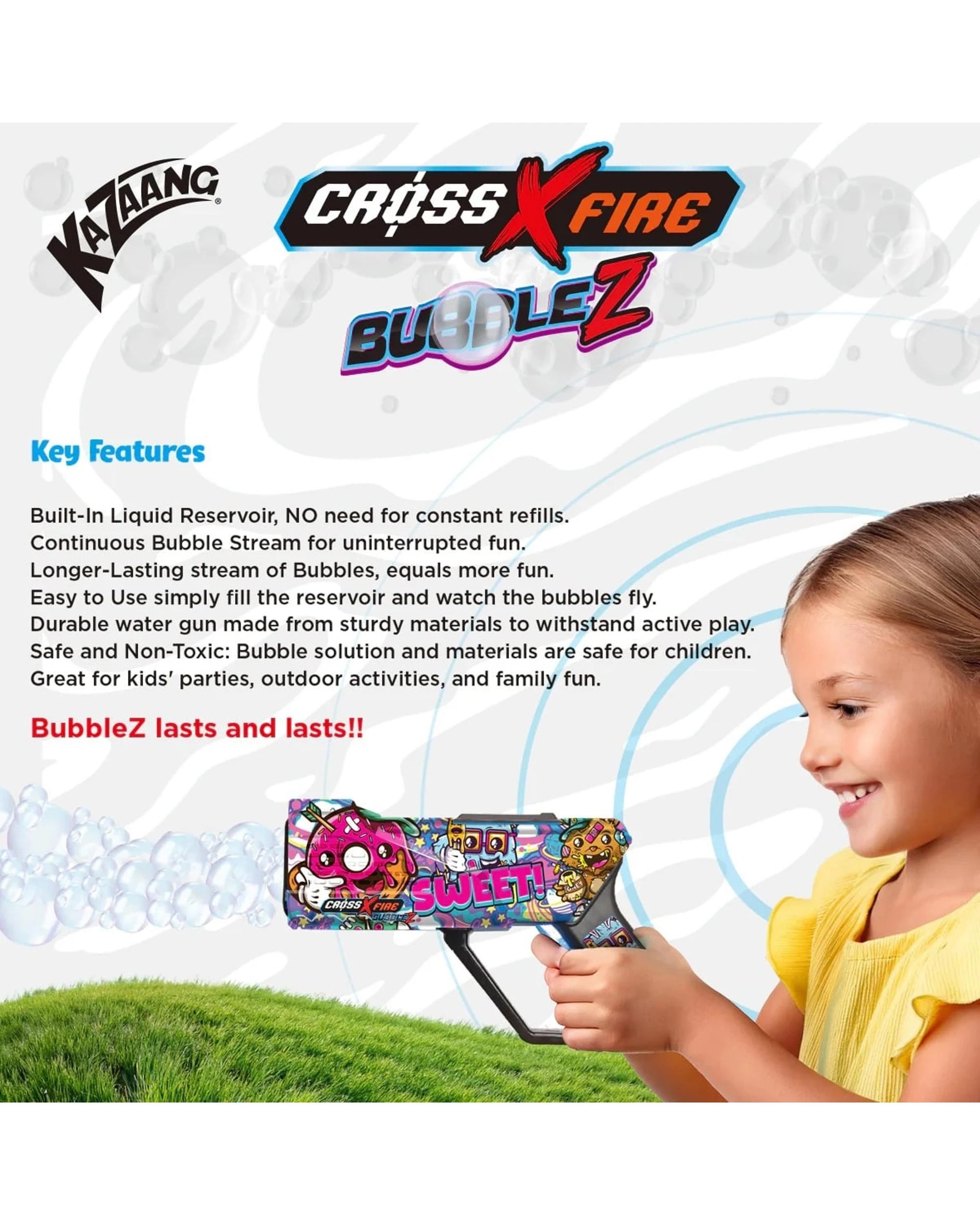 5 CrossXFire Bubblez Sweet Bubble Gun, 5 of 5