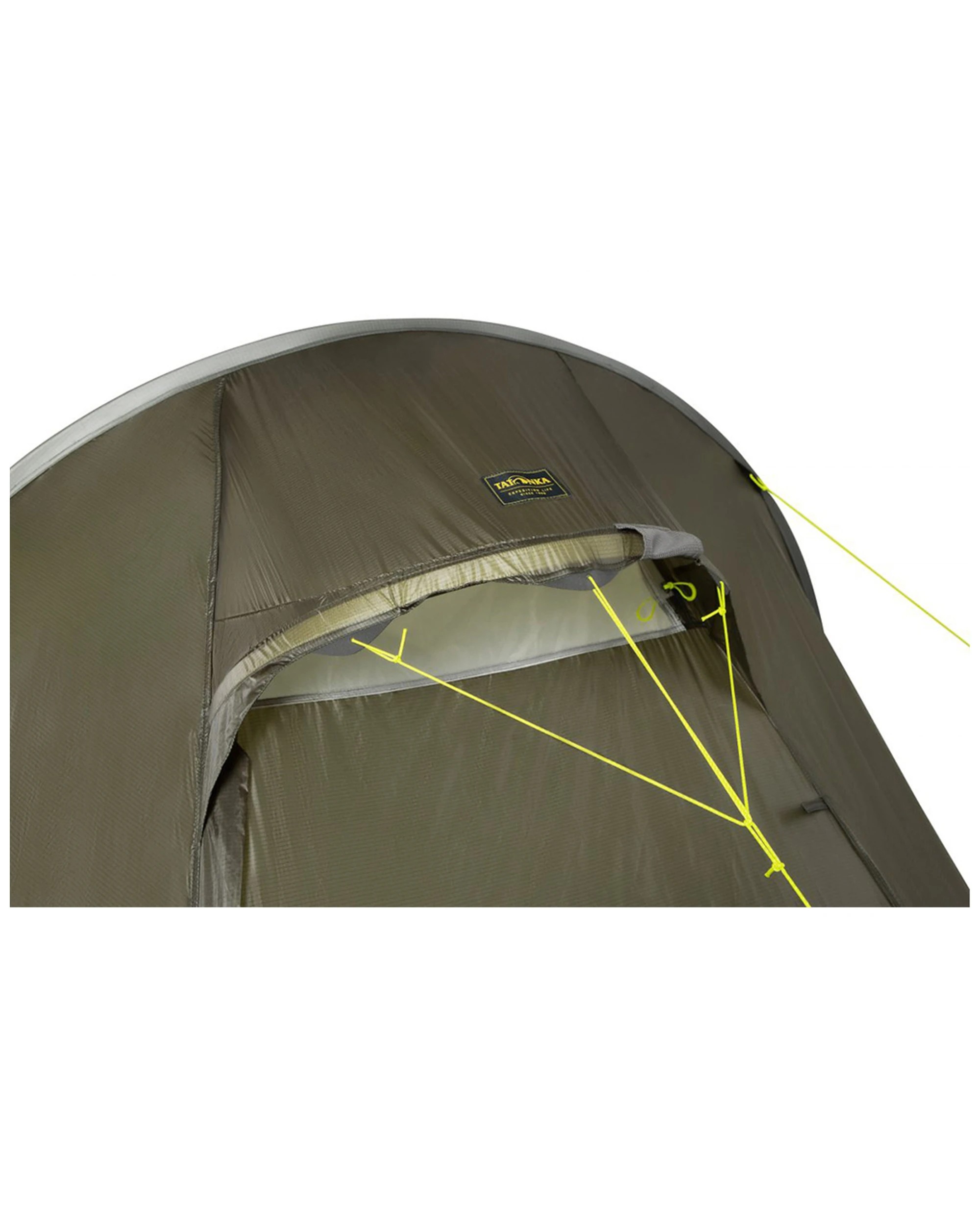 3 Tatonka Gargia 2 Person Tent Lightweight Tunnel Inner Vestibule - Green, 3 of 6