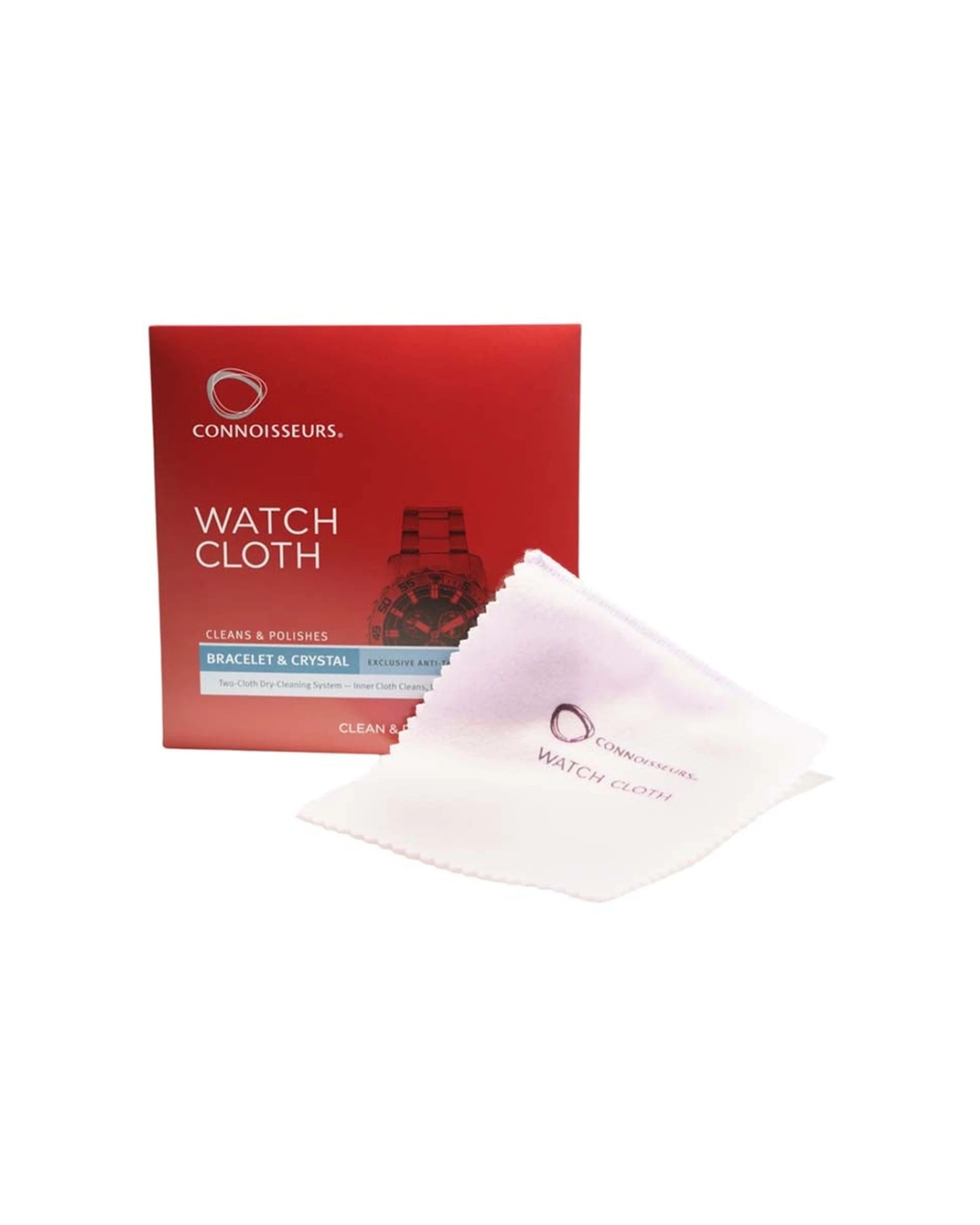 2 Connoisseurs Watch Polishing Cloth UltraSoft Two-Ply 12.7x15.2cm Set, 2 of 2