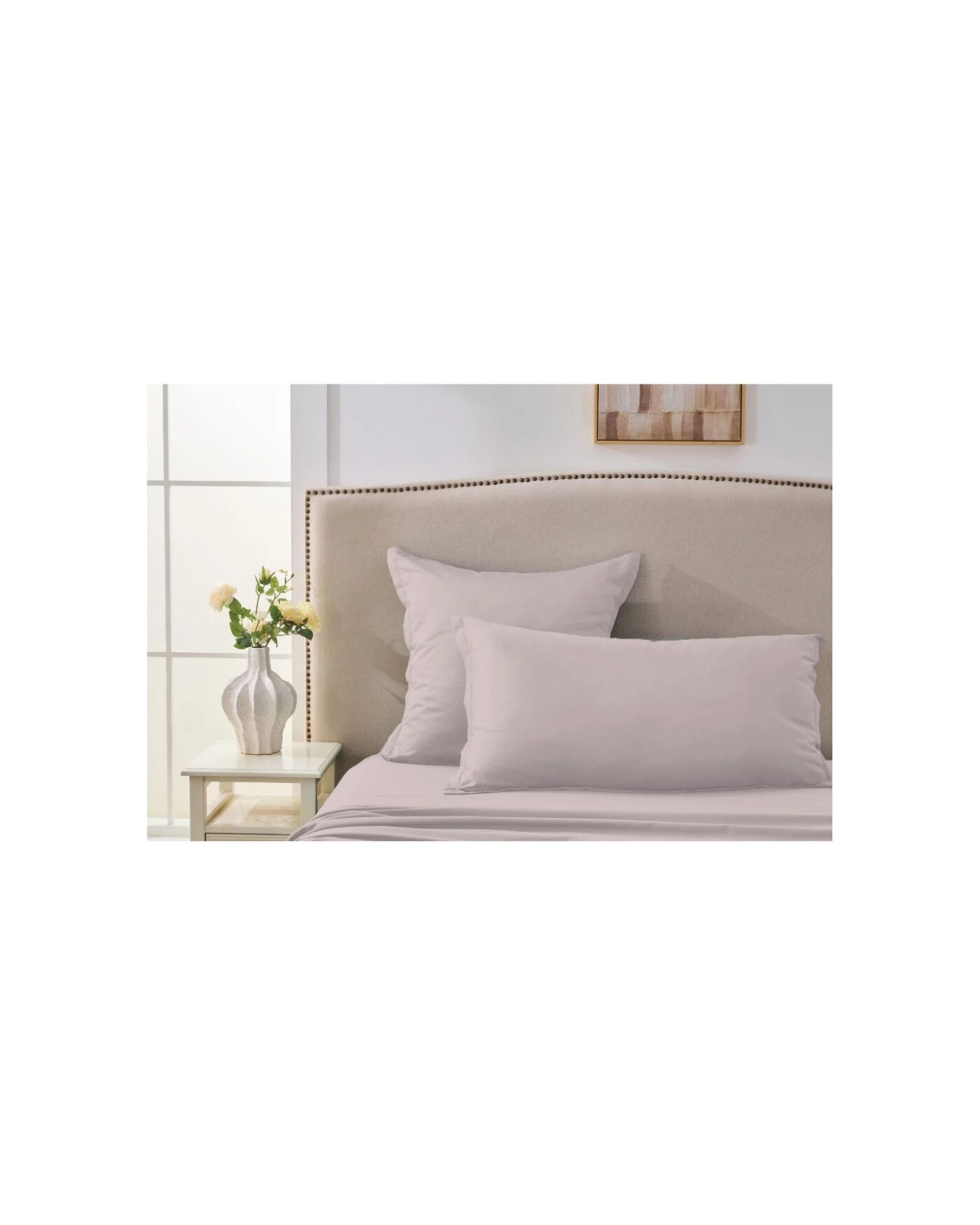 2 Grosvenor House Egyptian Cotton Tailored King Pillowcase 500TC - Pink, 2 of 2