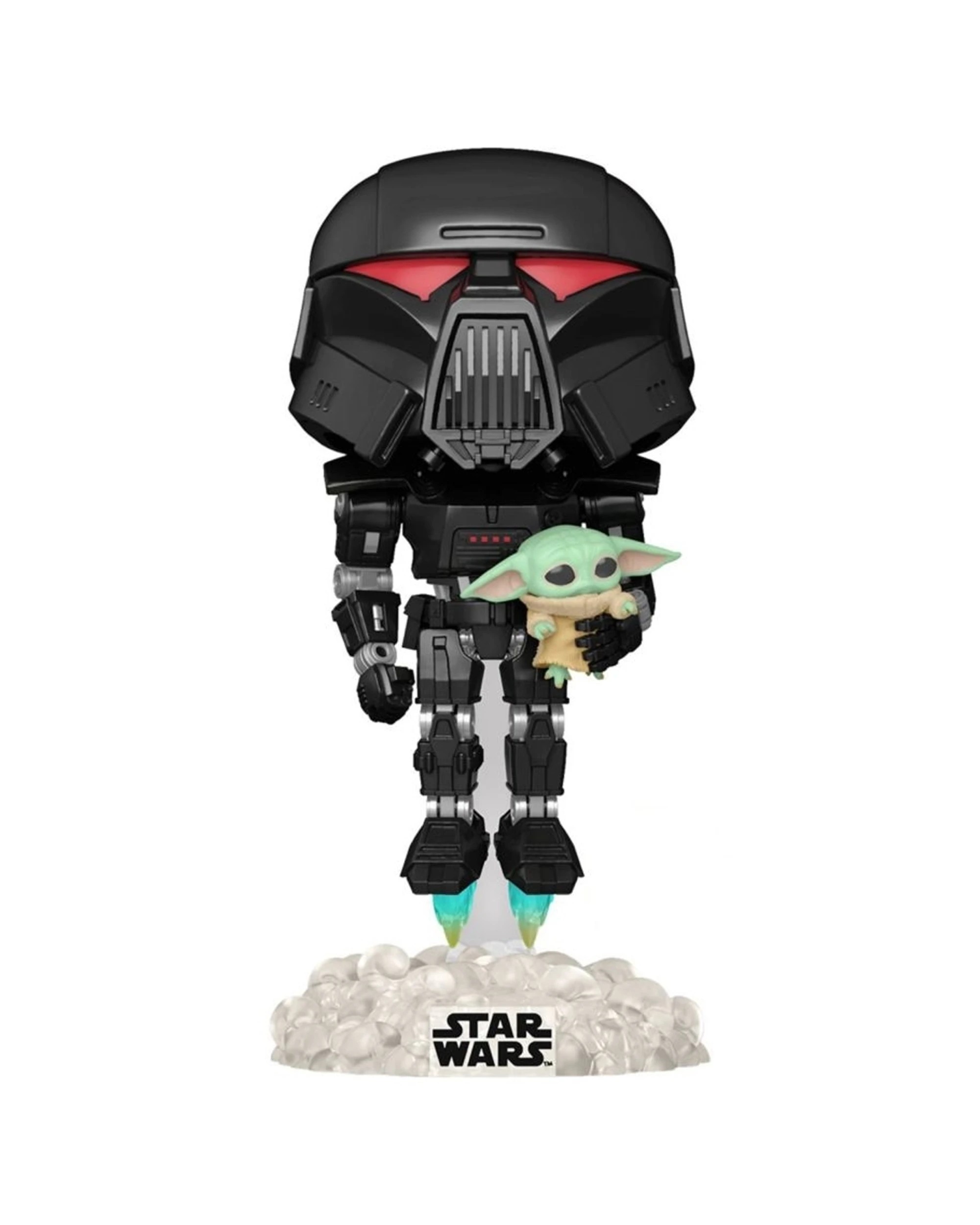 1 Pop Vinyl Figurine Star Wars Mandalorian Darktrooper And Child Glow RS 10cm - Multi, 1 of 3