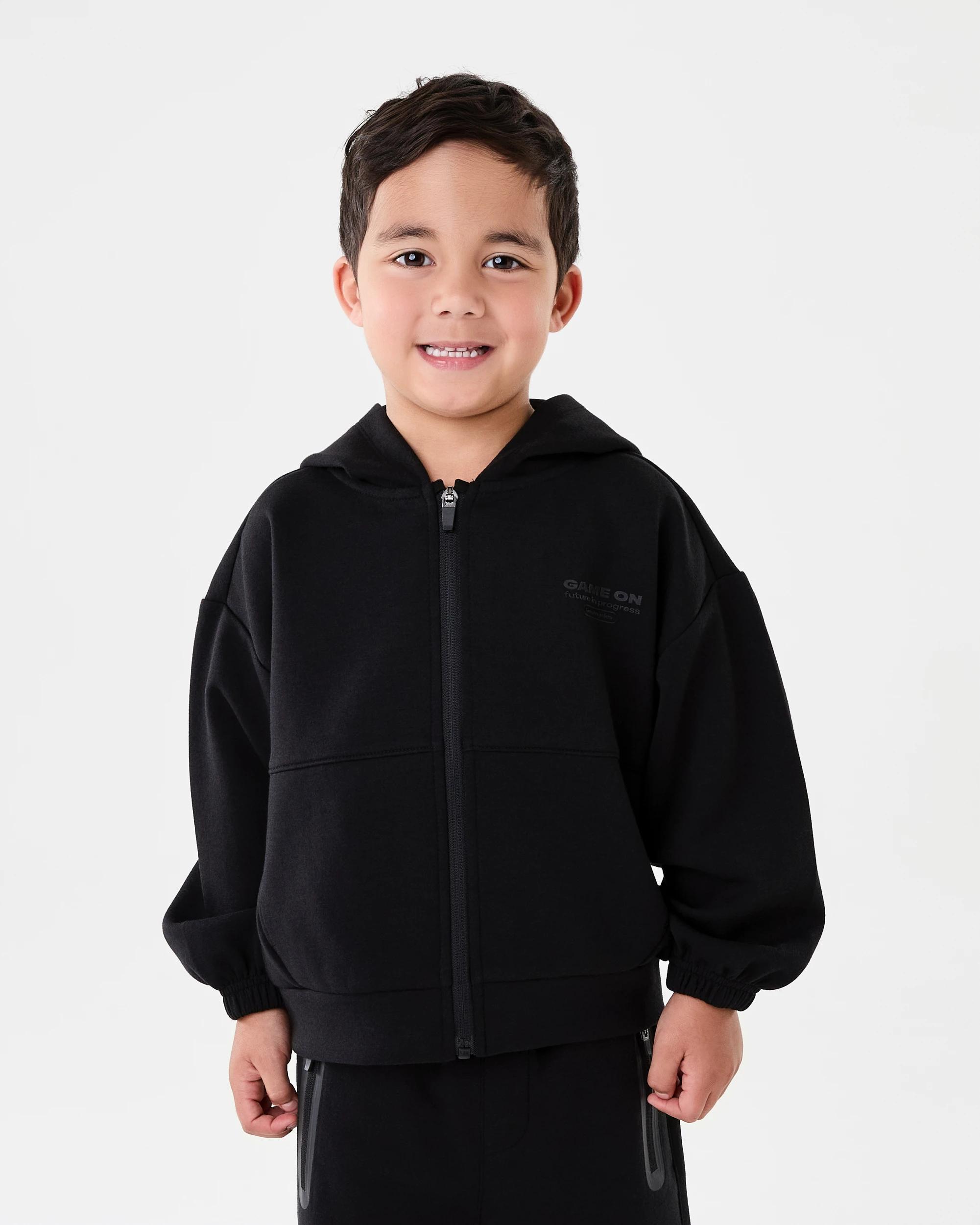 2 Zip Through Hoodie Black, 2 of 10